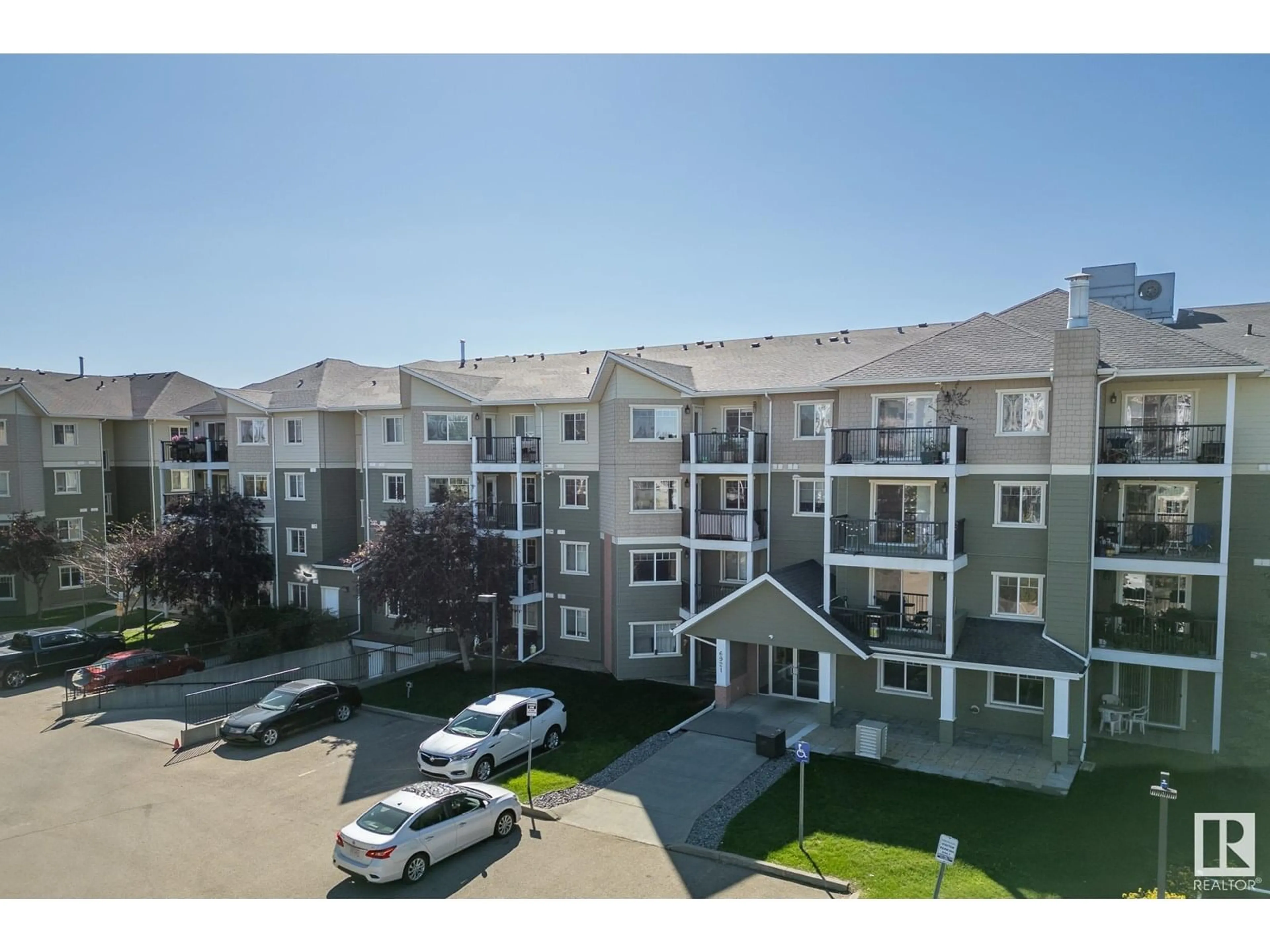 A pic from outside/outdoor area/front of a property/back of a property/a pic from drone, unknown for #417 - 6921 199 ST NW, Edmonton Alberta T5T3X7