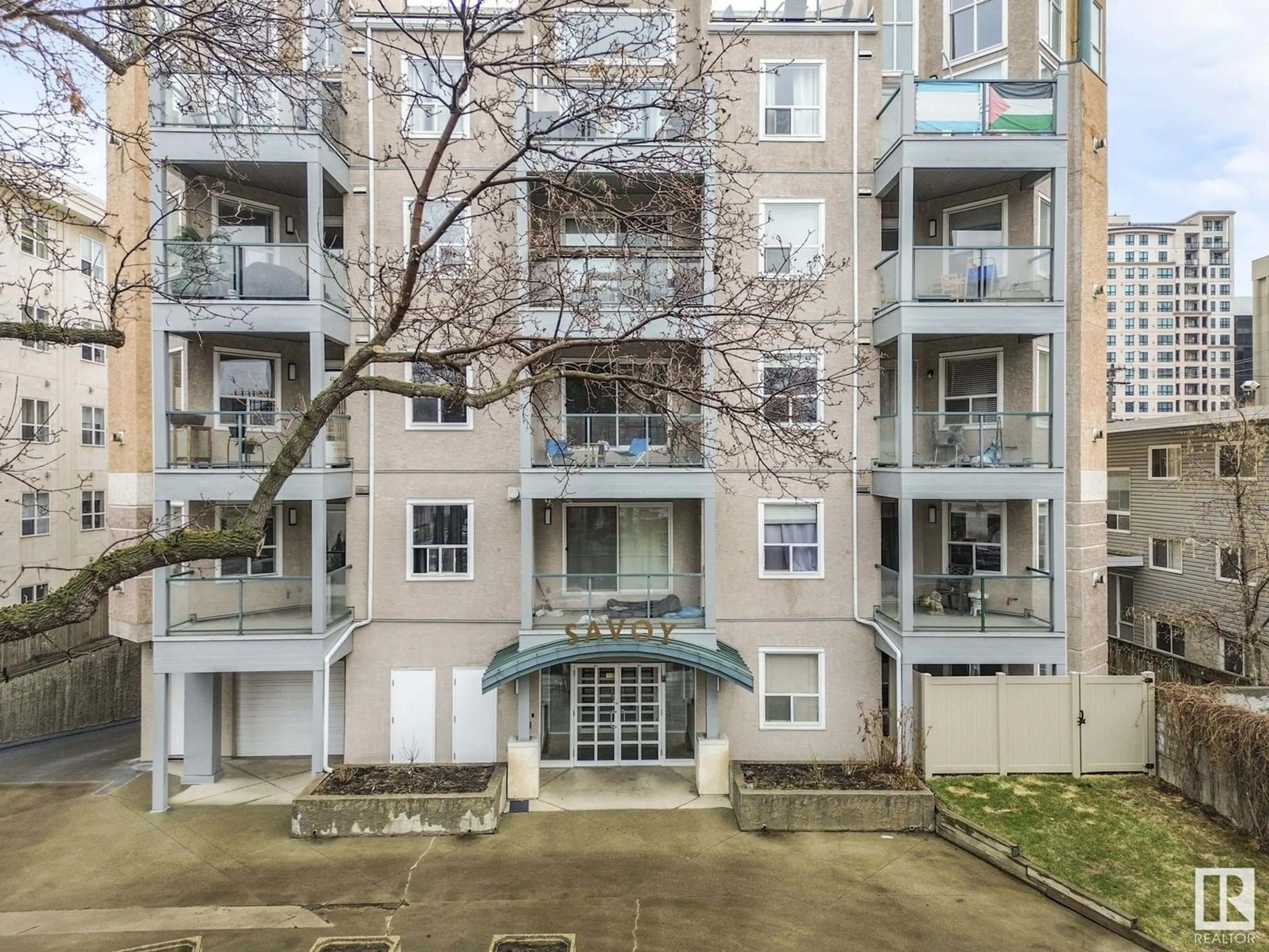 A pic from outside/outdoor area/front of a property/back of a property/a pic from drone, unknown for #204 - 10011 110 ST, Edmonton Alberta T5K2X1