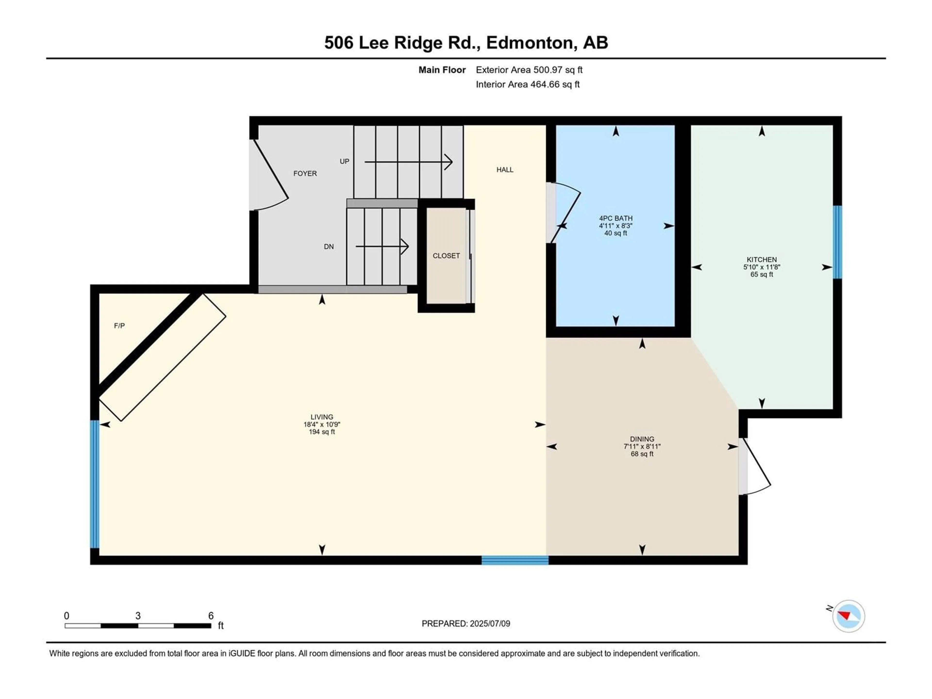 Floor plan for 506 LEE RIDGE RD, Edmonton Alberta T6K2K3