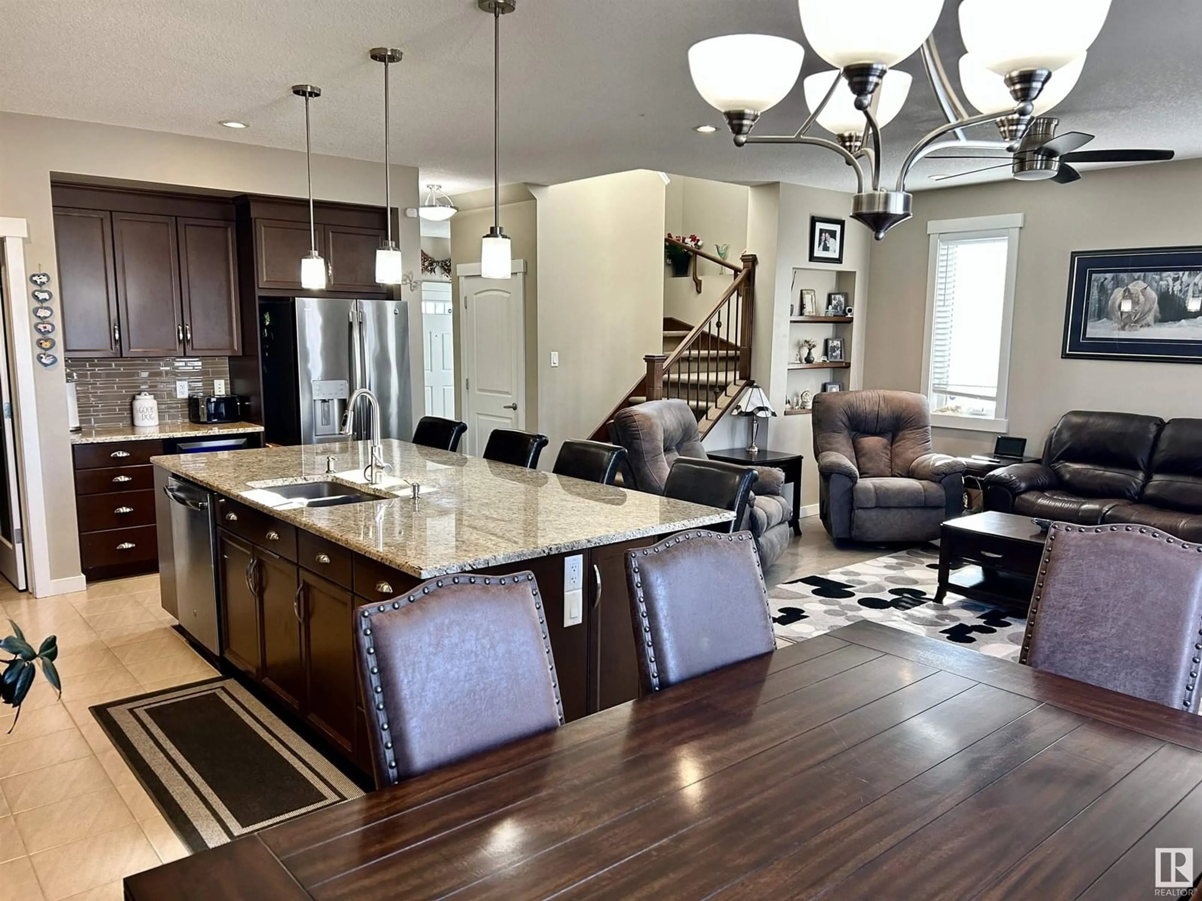 Open concept kitchen, unknown for 7732 19 AV, Edmonton Alberta T6X1V9