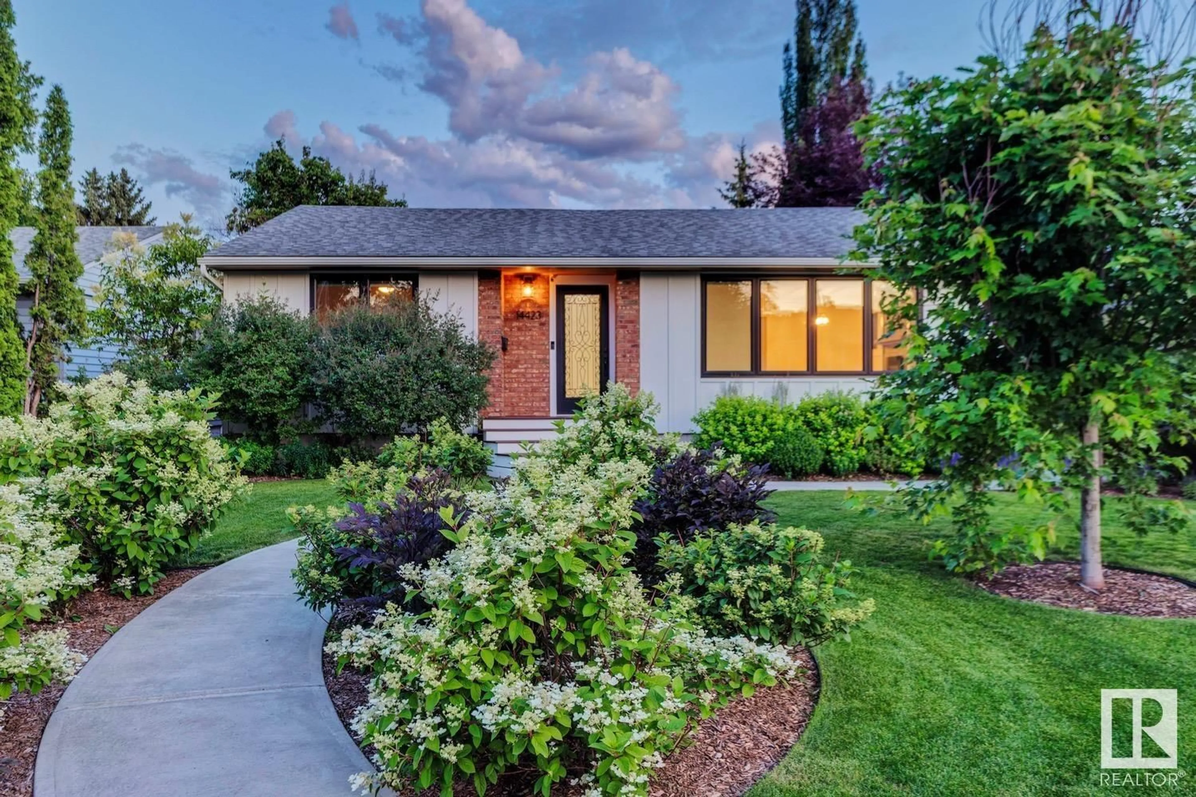 Home with vinyl exterior material, street for 14423 88 AV, Edmonton Alberta T5R4J5