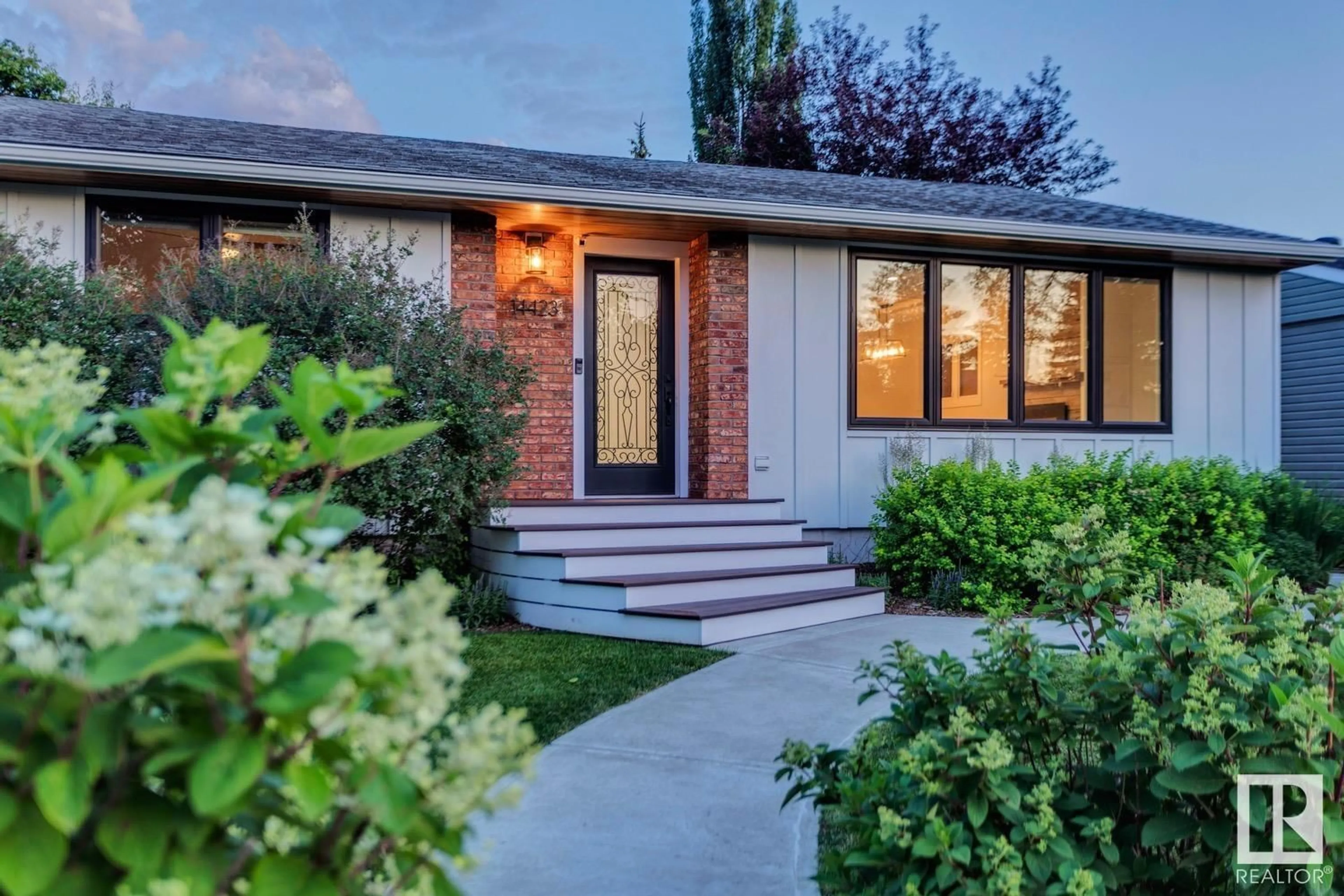 Home with brick exterior material, street for 14423 88 AV, Edmonton Alberta T5R4J5