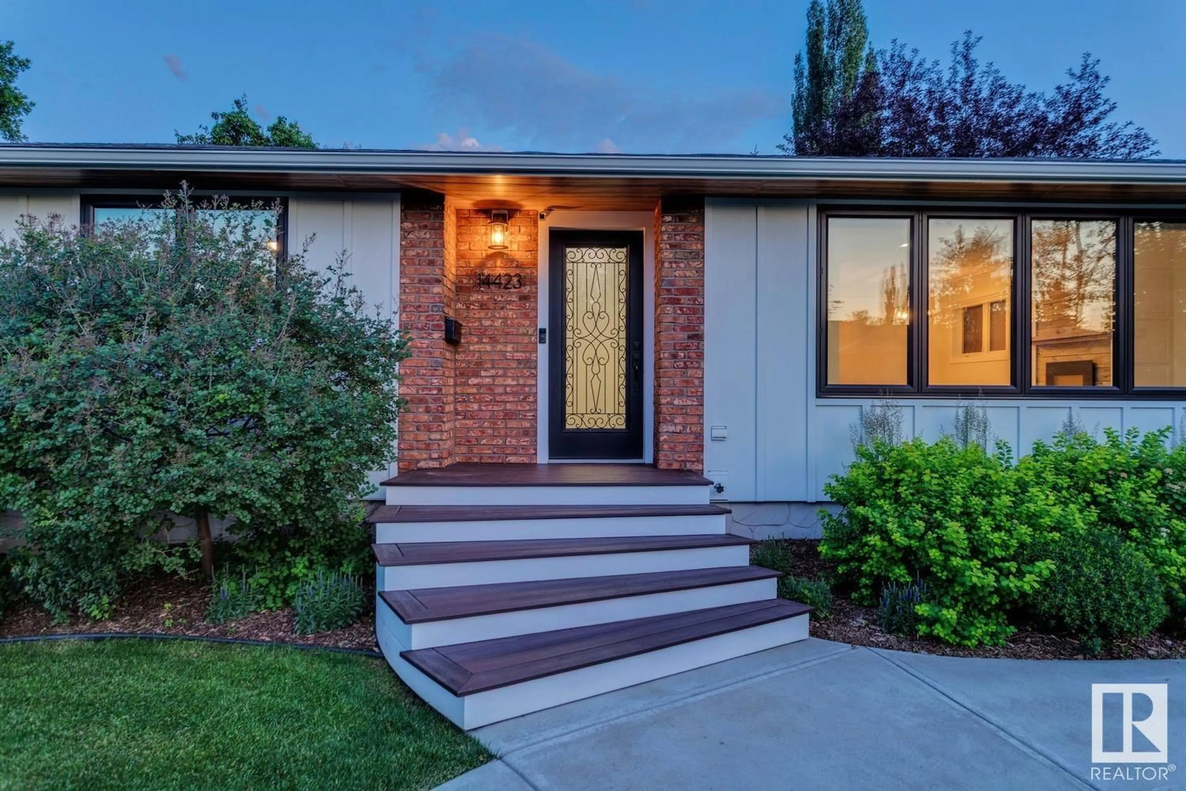 Home with brick exterior material, street for 14423 88 AV, Edmonton Alberta T5R4J5