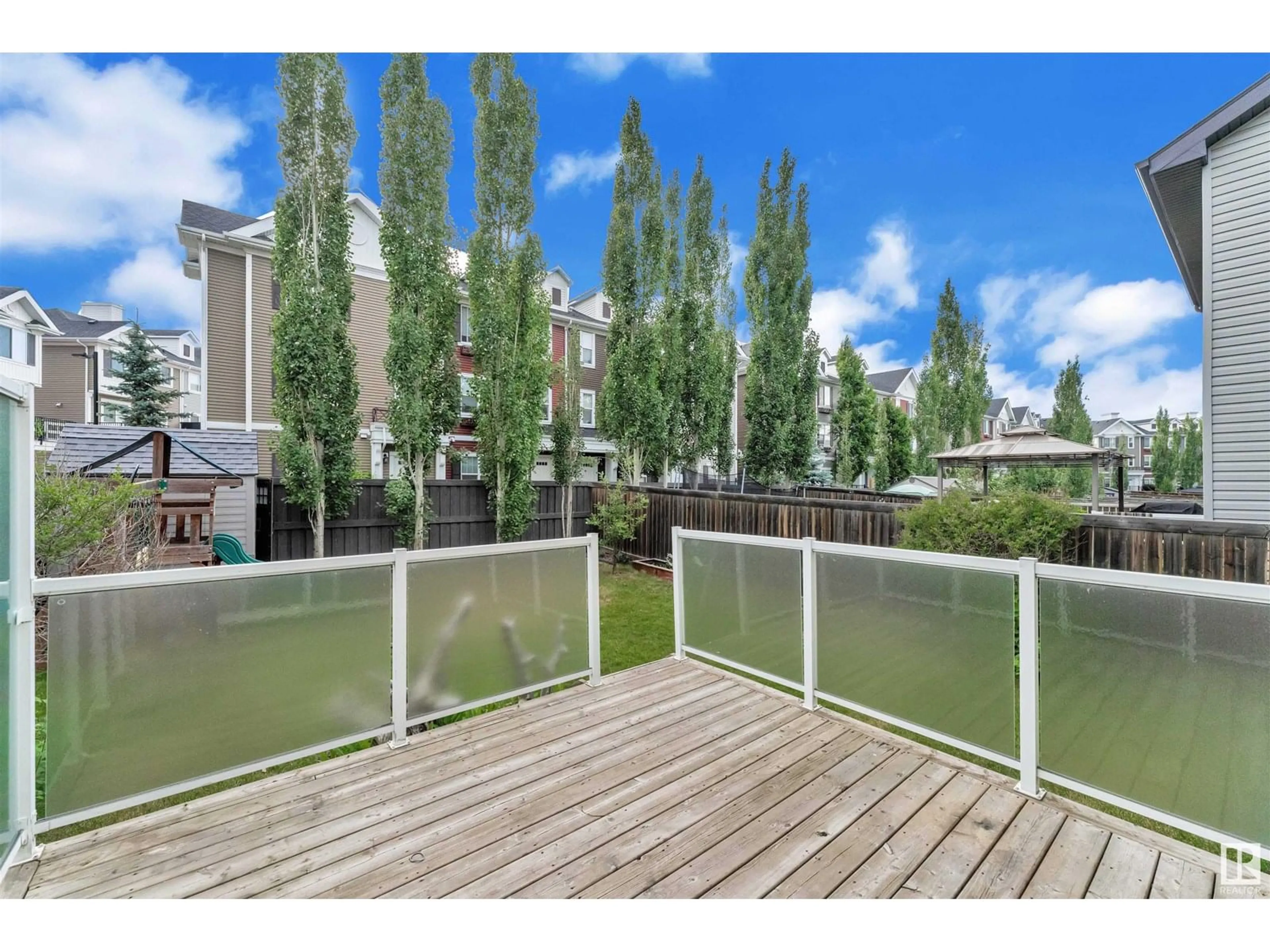 Patio, water/lake/river/ocean view for 2587 COLE CR, Edmonton Alberta T6W2A3