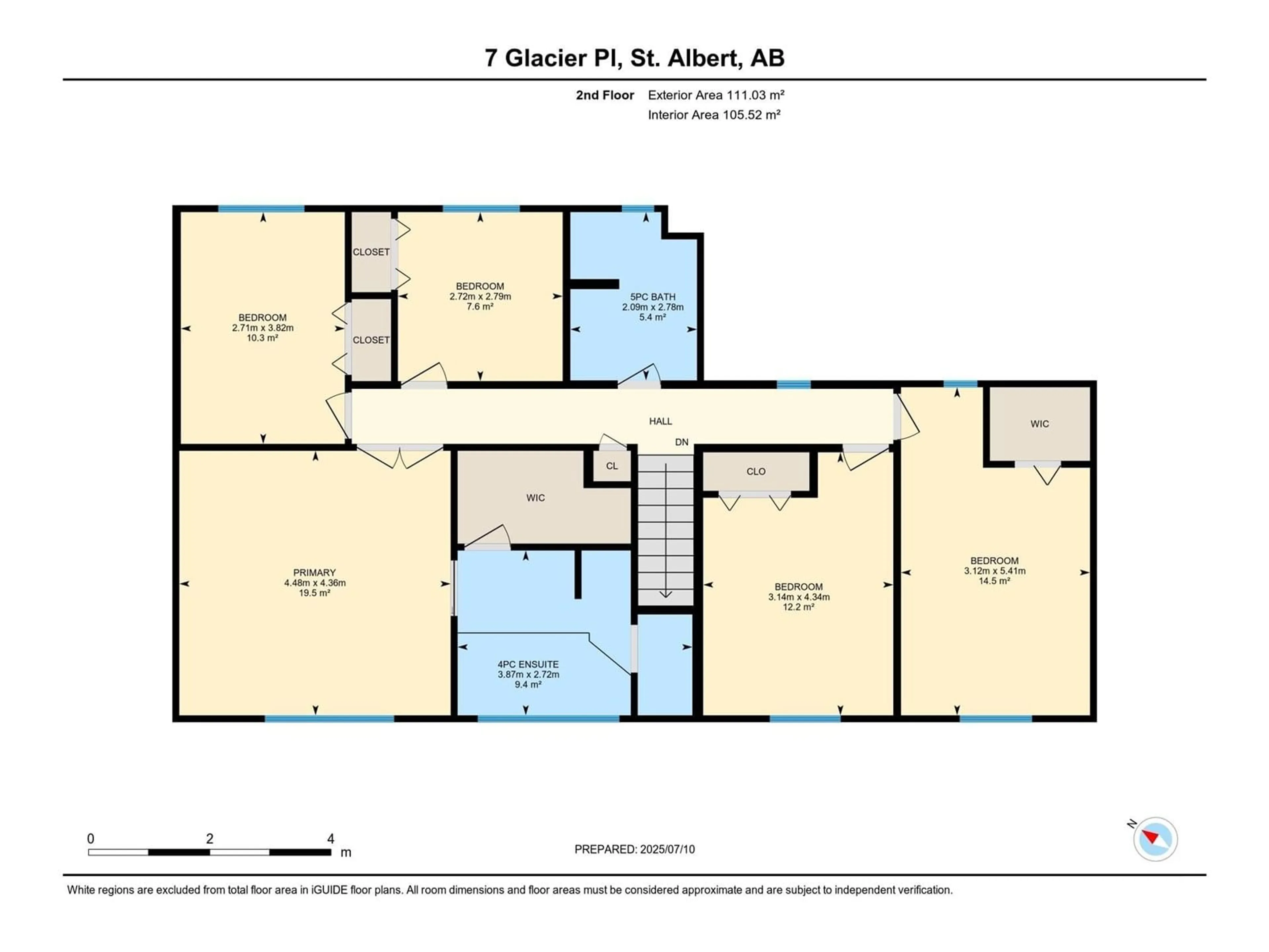 Floor plan for 7 GLACIER PL, St. Albert Alberta T8N1R7