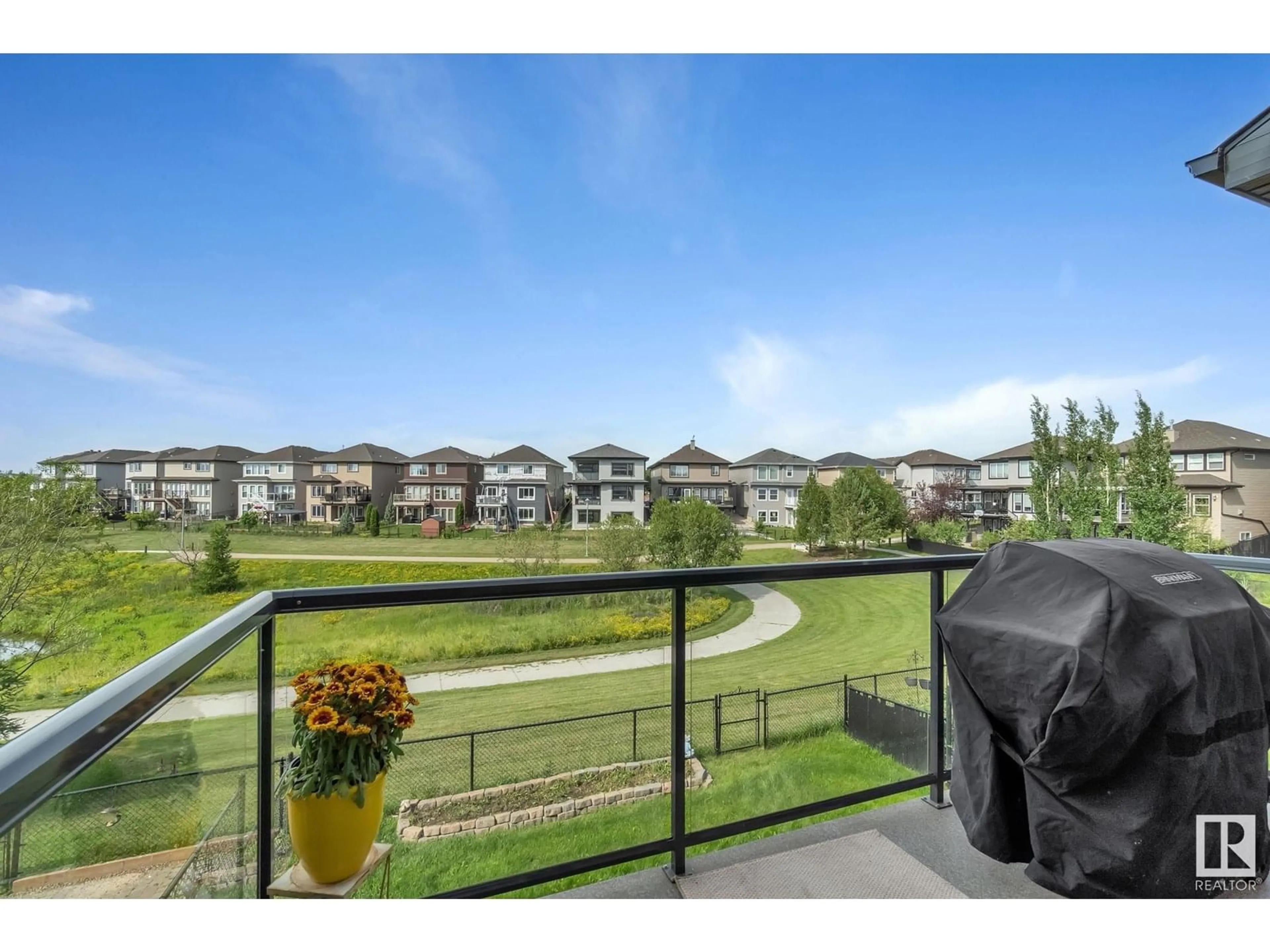 Patio, water/lake/river/ocean view for 13832 139 AV, Edmonton Alberta T6V0M1