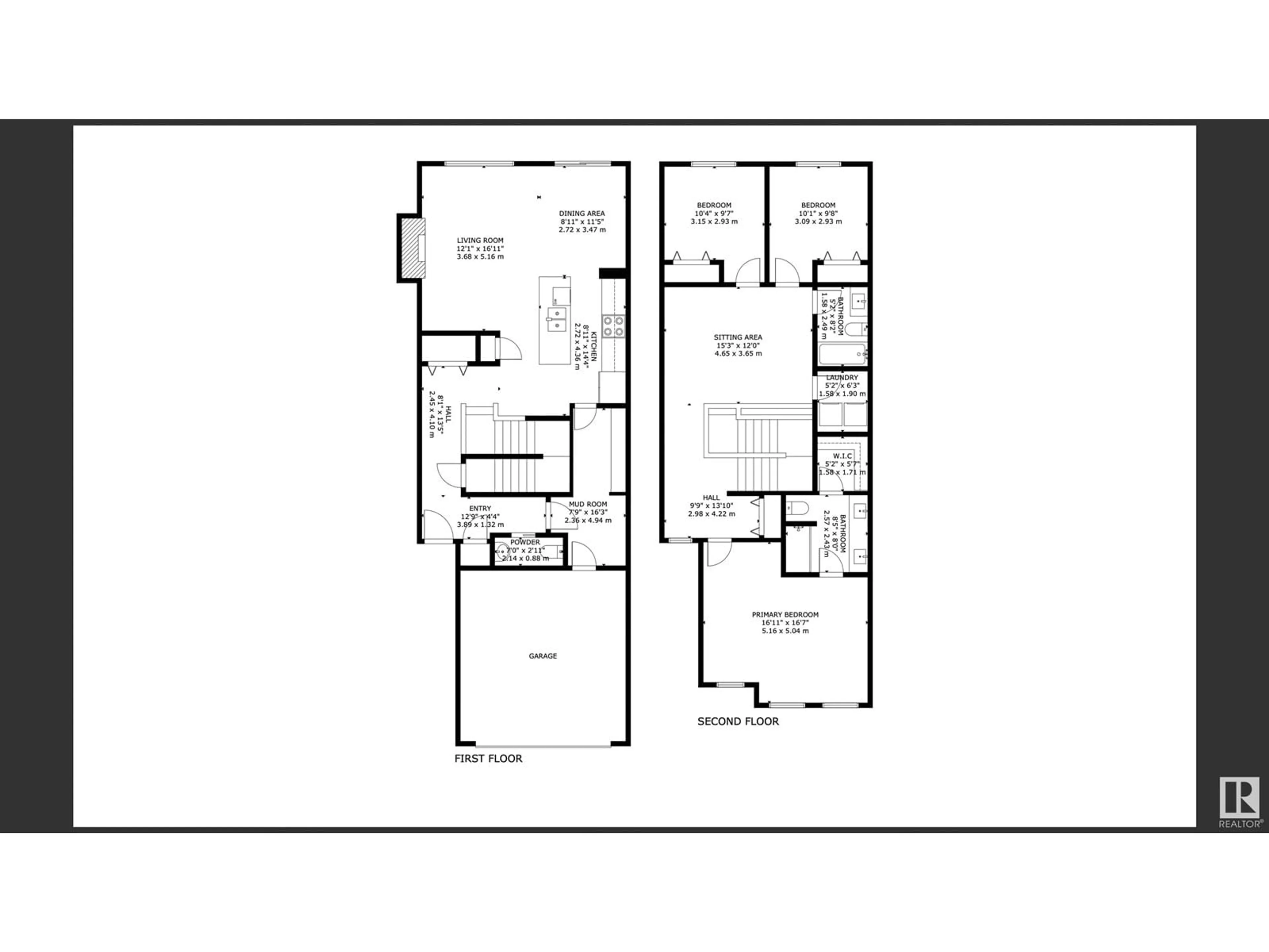 Floor plan for 607 31 AV, Edmonton Alberta T6T2V6