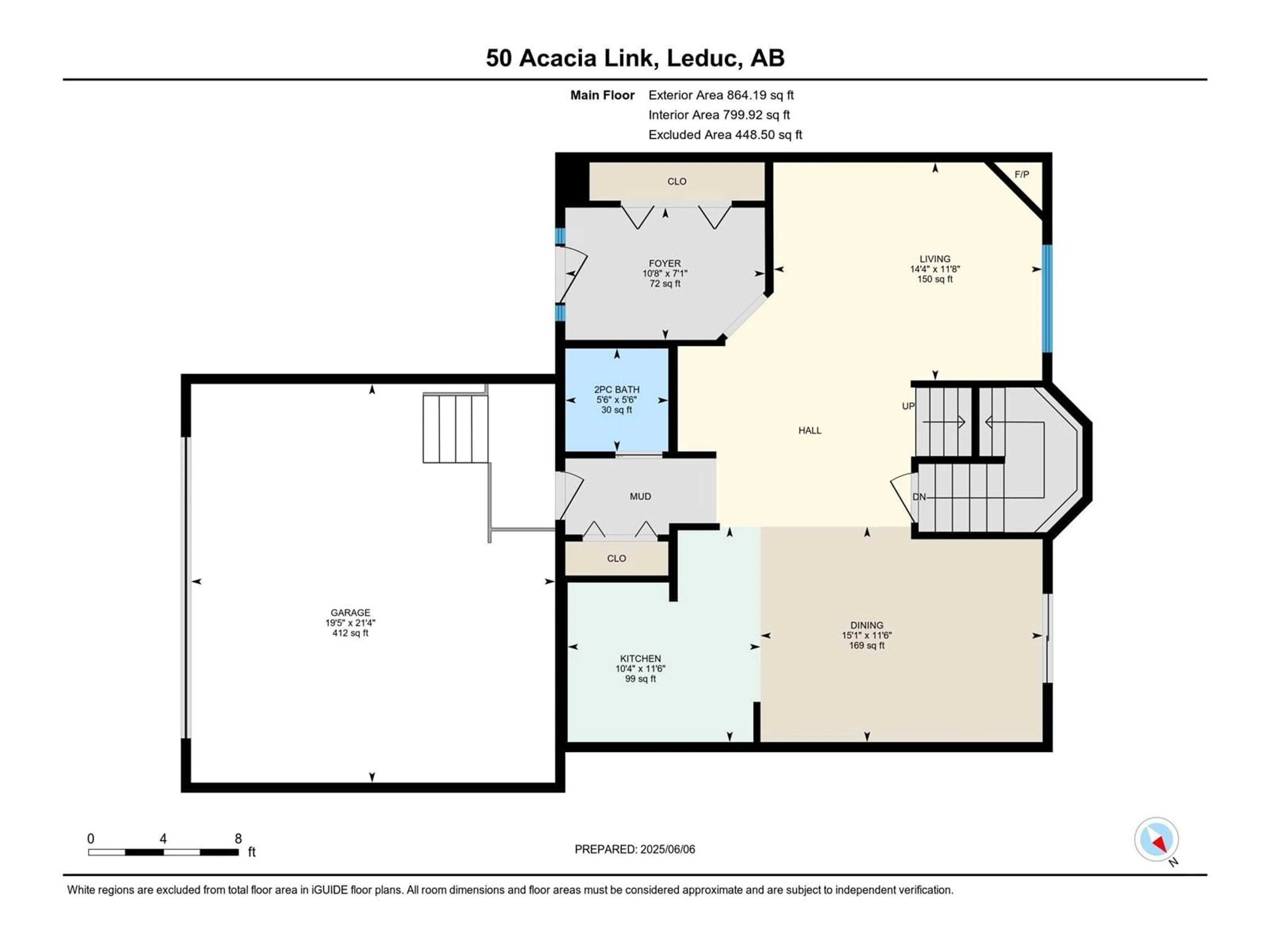 Floor plan for 50 ACACIA LI, Leduc Alberta T9E0C8