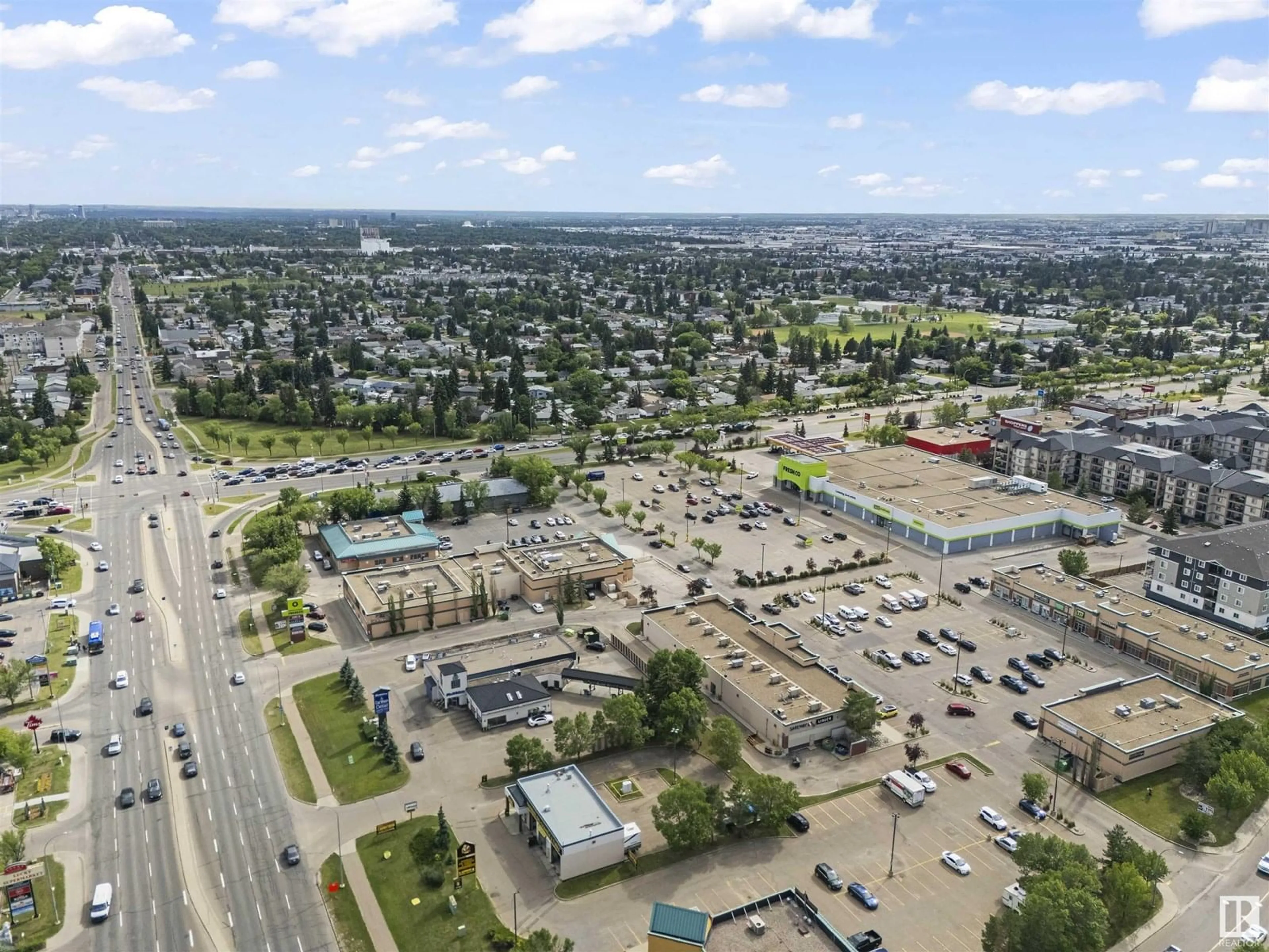 A pic from outside/outdoor area/front of a property/back of a property/a pic from drone, street for #107 - 14604 125 ST, Edmonton Alberta T5X0B4