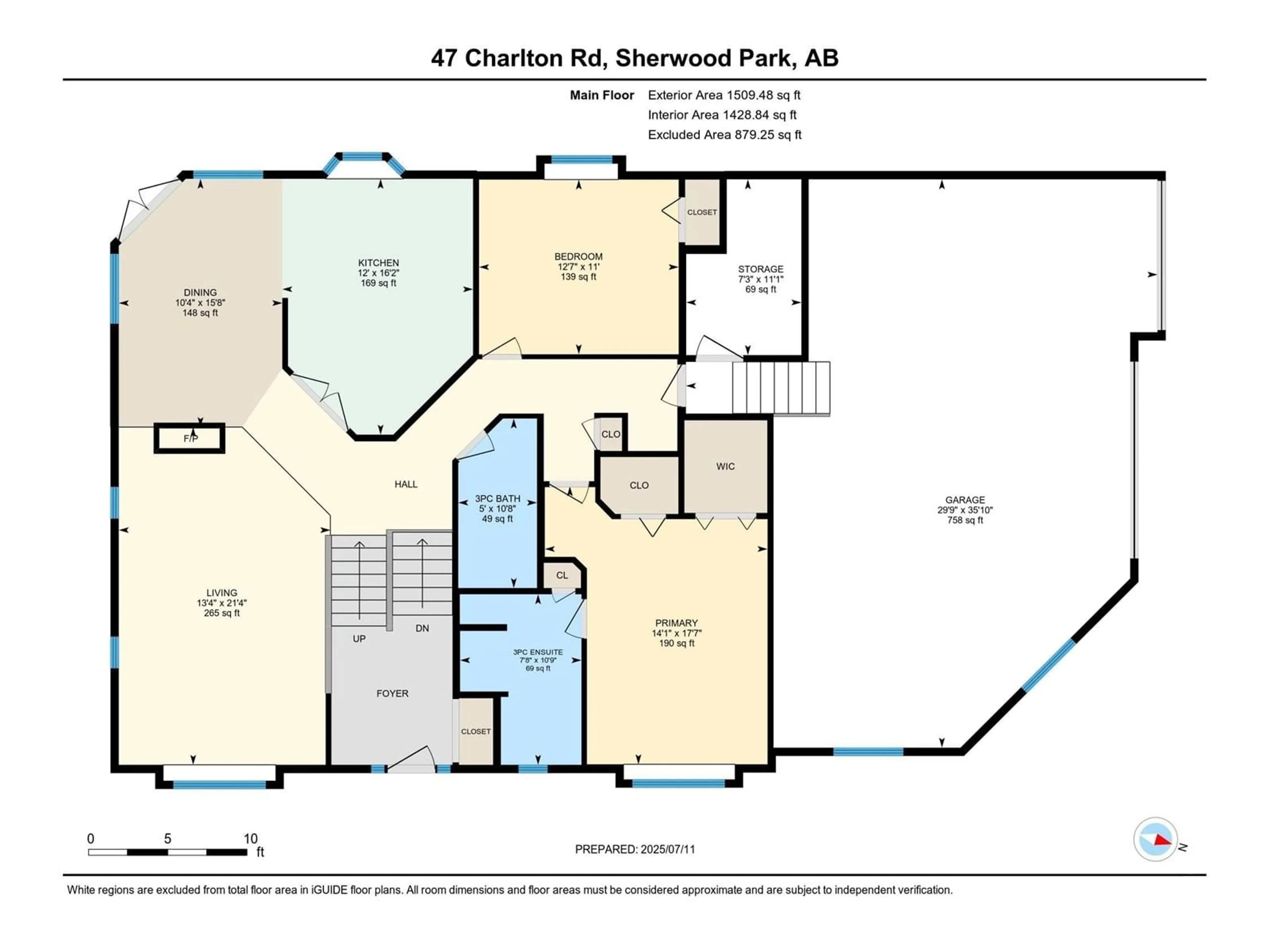 Floor plan for 47 CHARLTON RD, Sherwood Park Alberta T8H1R5