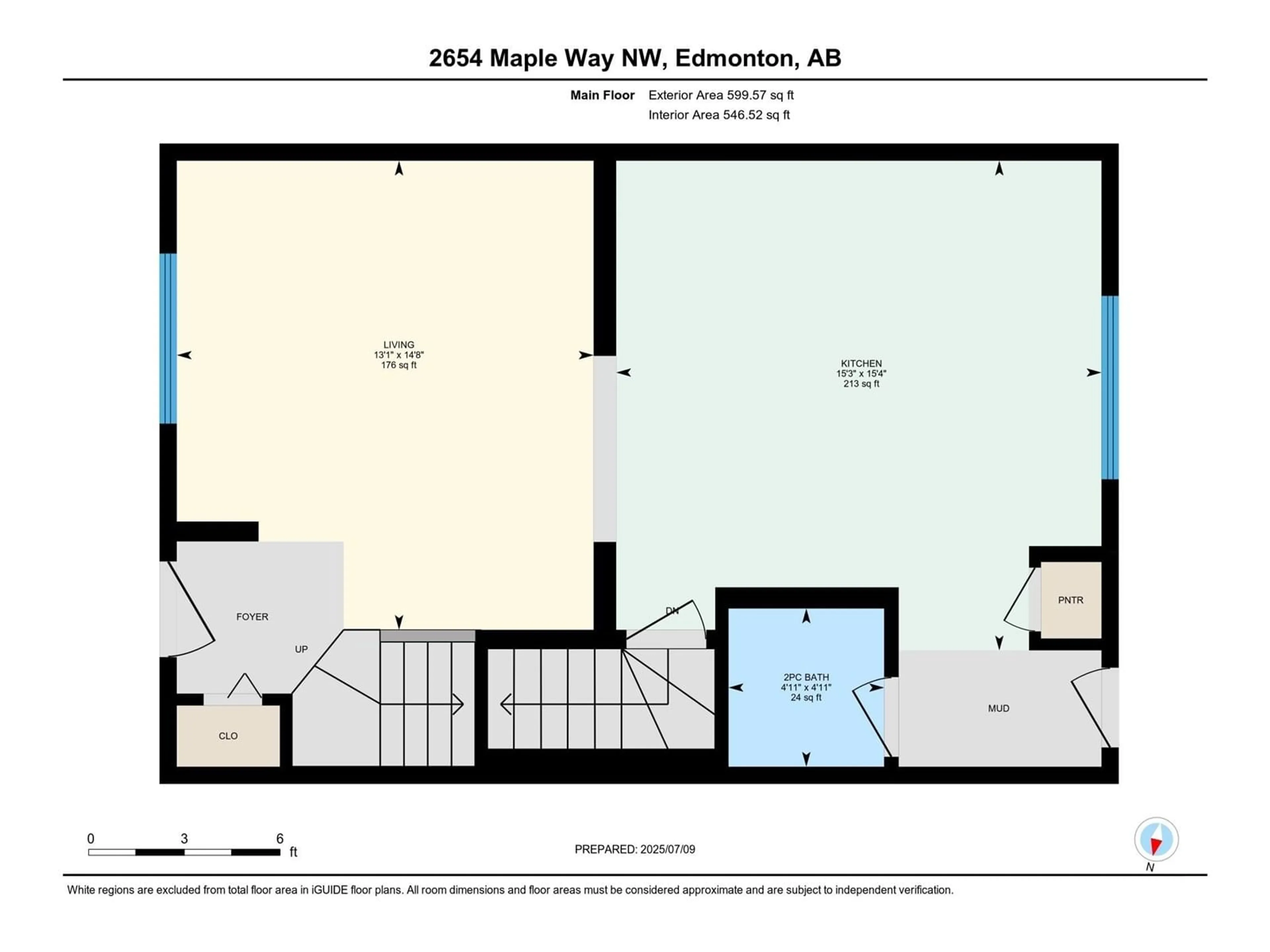 Floor plan for 2654 MAPLE WY, Edmonton Alberta T6T2G3