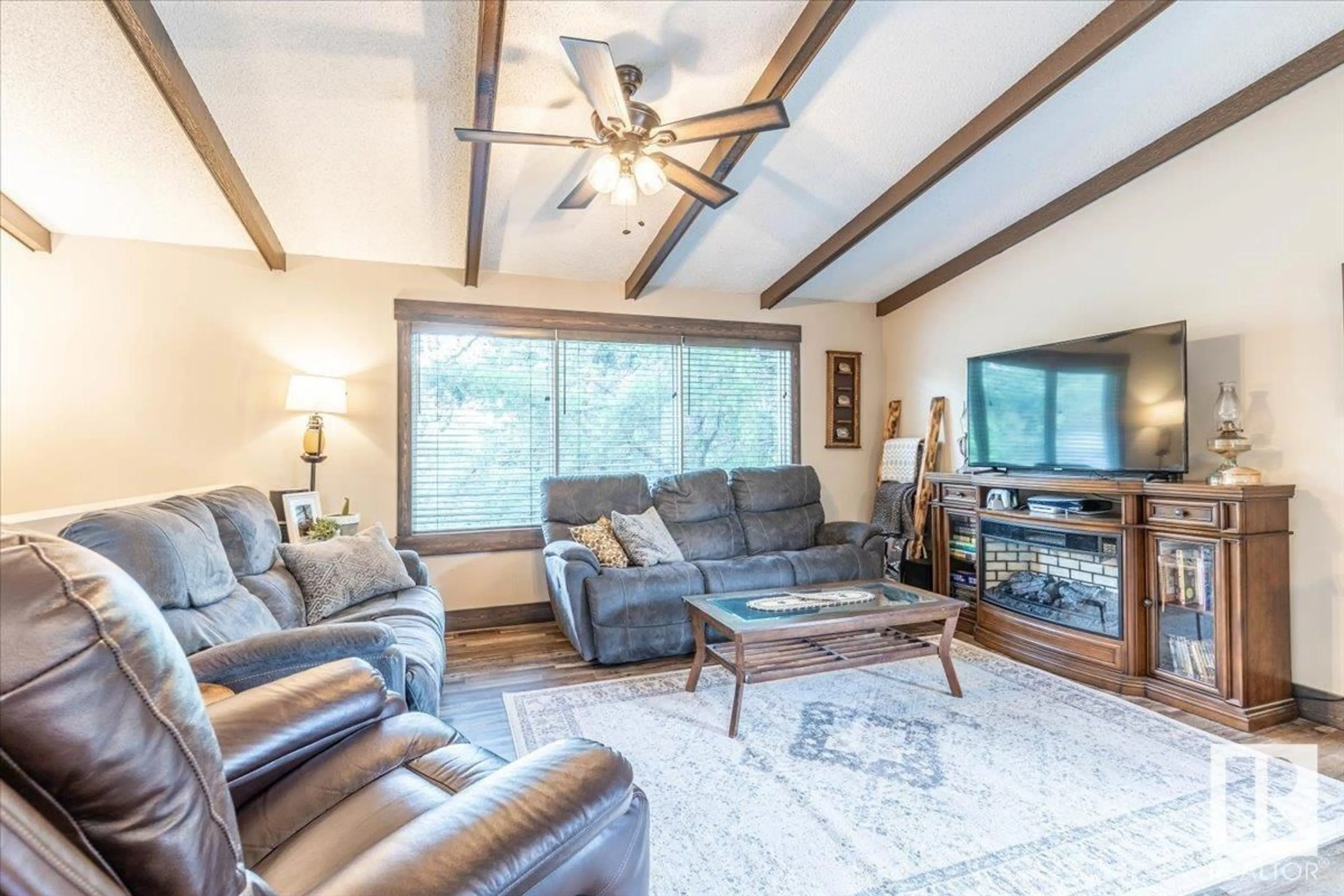 Living room with furniture, unknown for 48240 RGE ROAD 275, Rural Leduc County Alberta T0C0V0