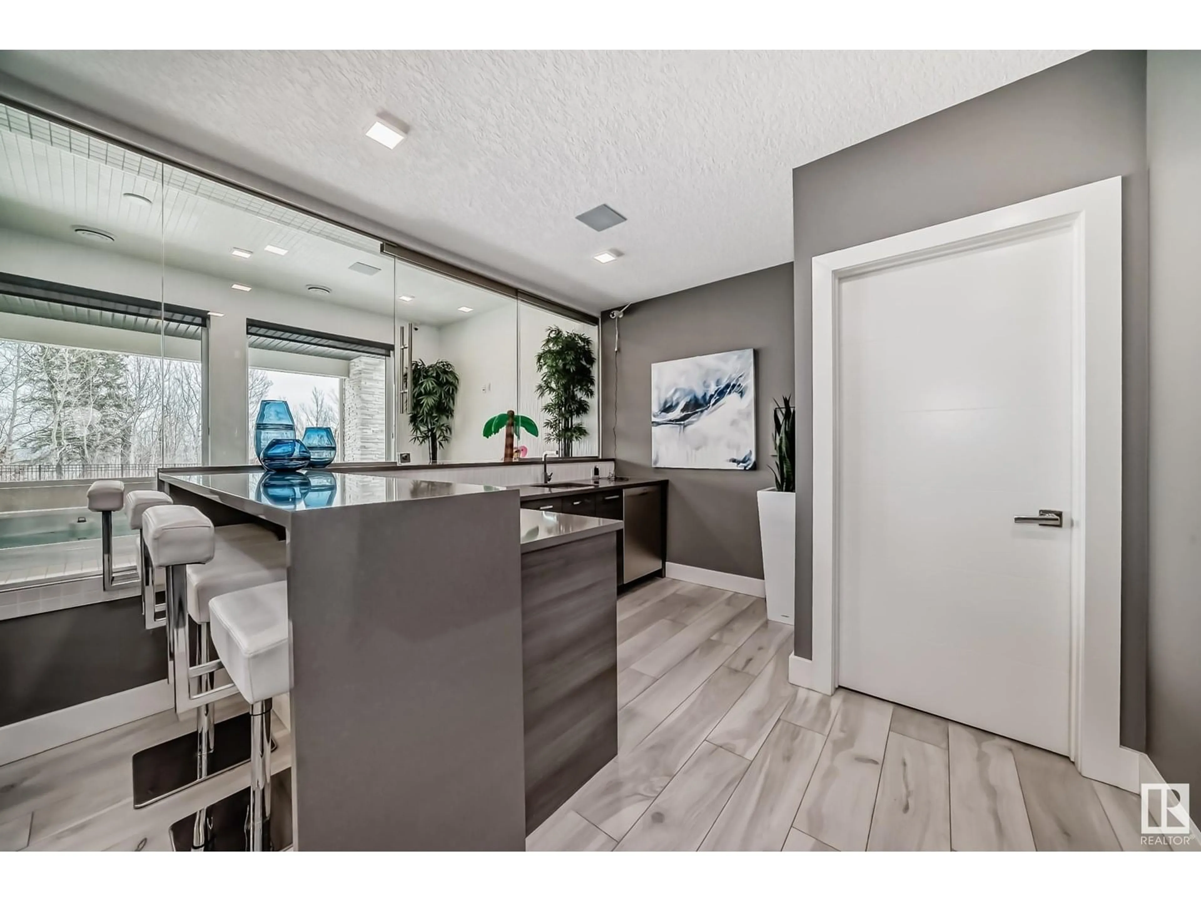 Open concept kitchen, ceramic/tile floor for 4129 CAMERON HEIGHTS NW, Edmonton Alberta T6M0S4
