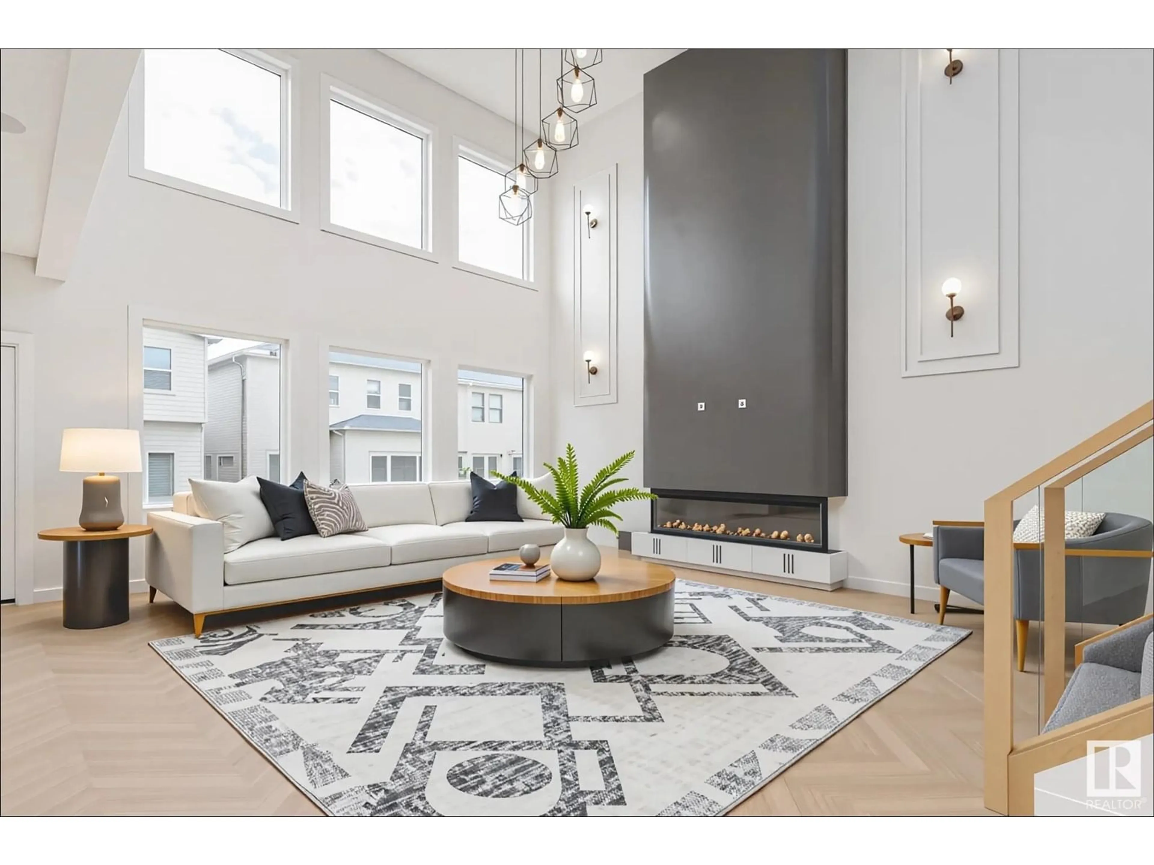 Living room with furniture, unknown for 7012 KIVIAQ CR, Edmonton Alberta T6W5N6