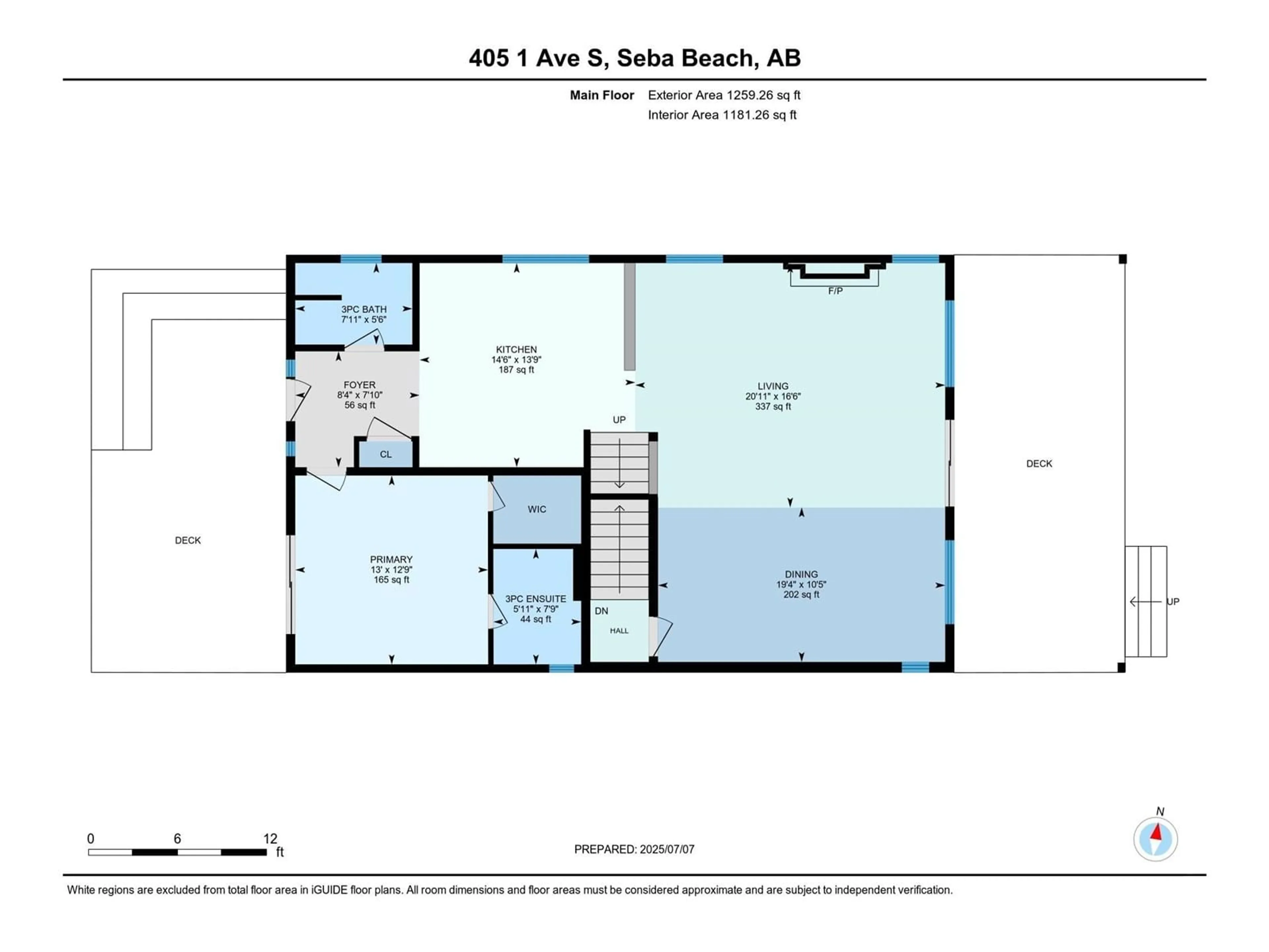 Floor plan for S - 405 1 AV, Rural Parkland County Alberta T0E2B0