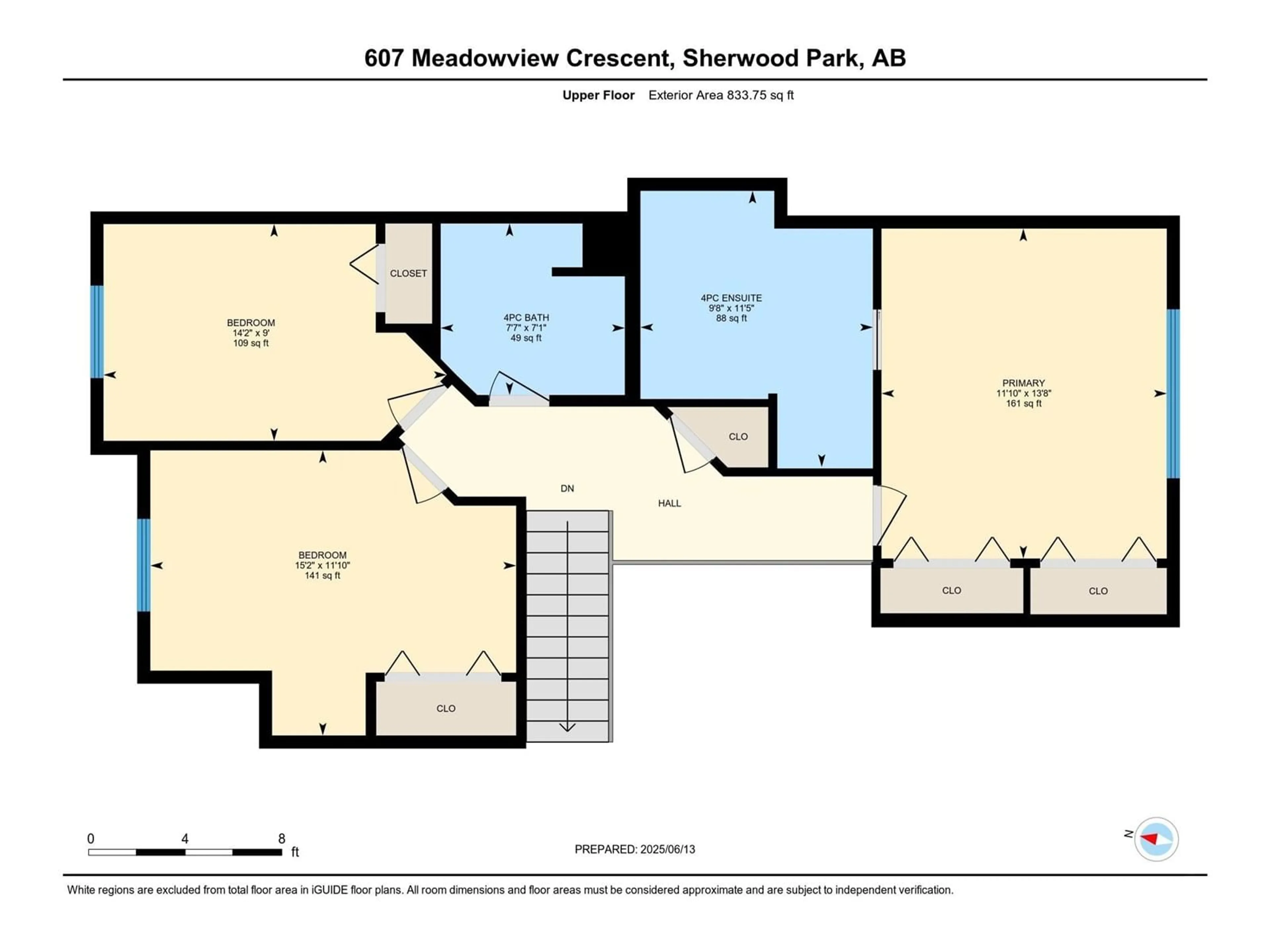 Floor plan for 607 MEADOWVIEW CR, Sherwood Park Alberta T8H1Y9