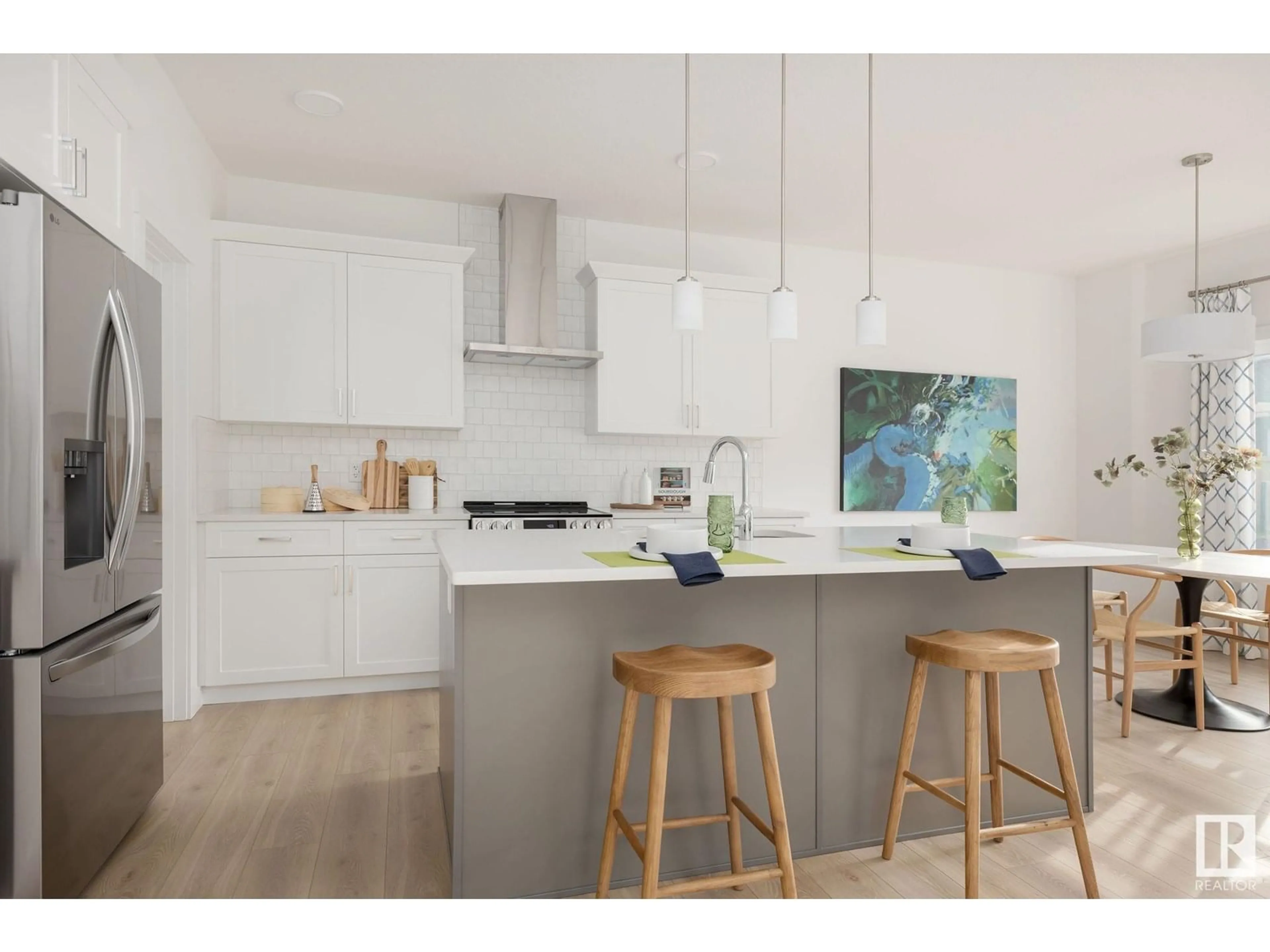 Open concept kitchen, unknown for NW - 4019 208 ST, Edmonton Alberta T5Z0T8