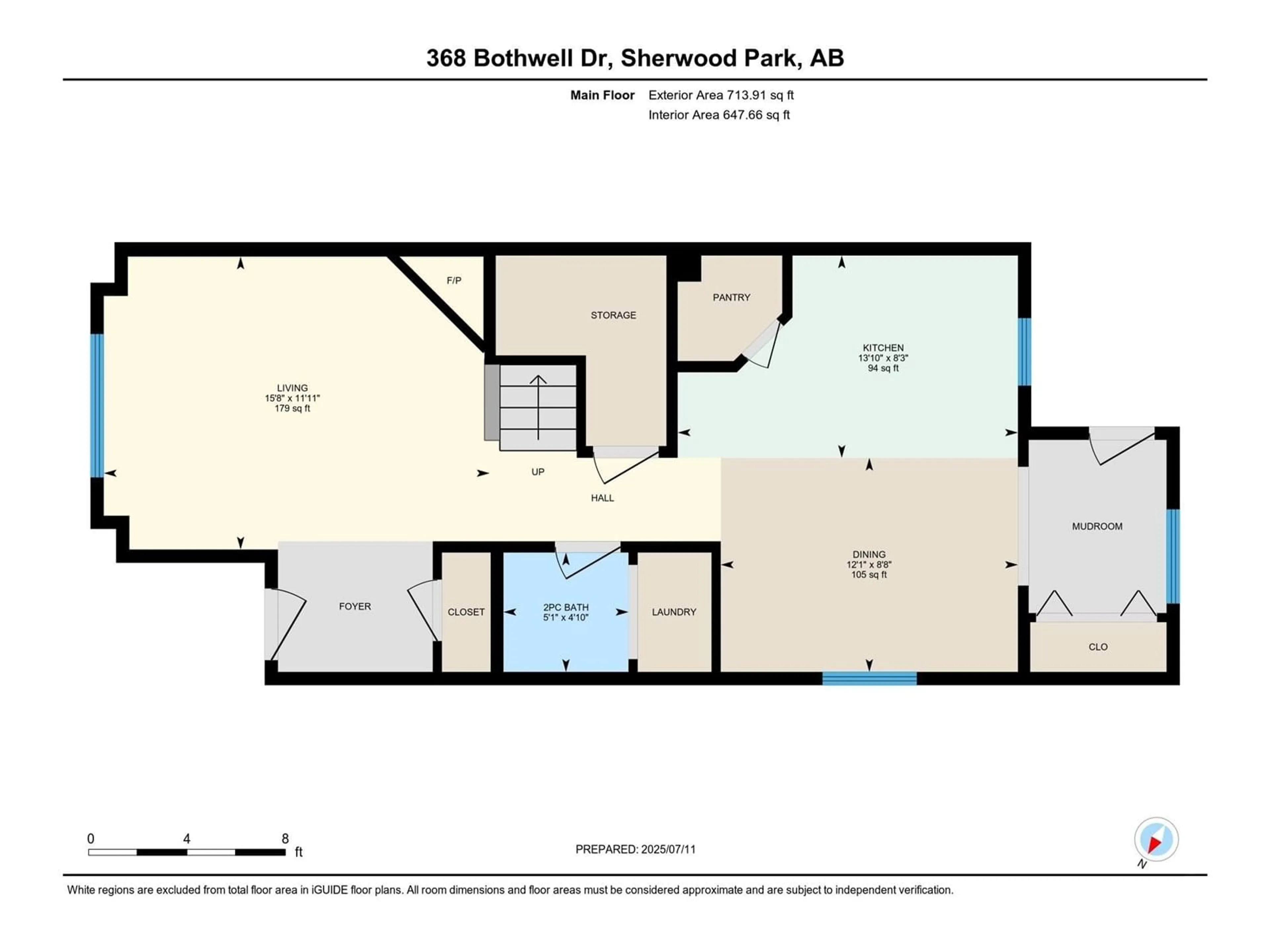 Floor plan for 368 BOTHWELL DR, Sherwood Park Alberta T8H2M6