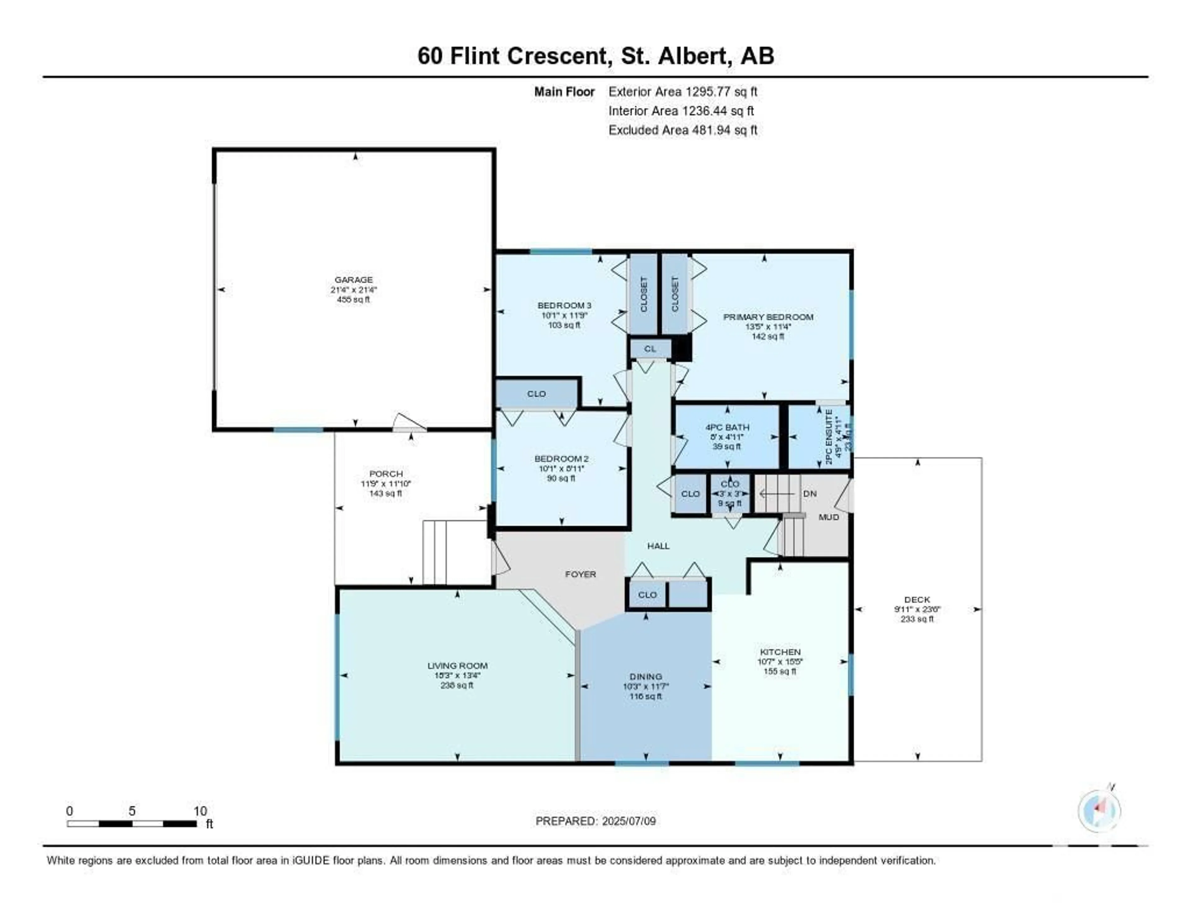 Floor plan for 60 FLINT CR, St. Albert Alberta T8N1Y8