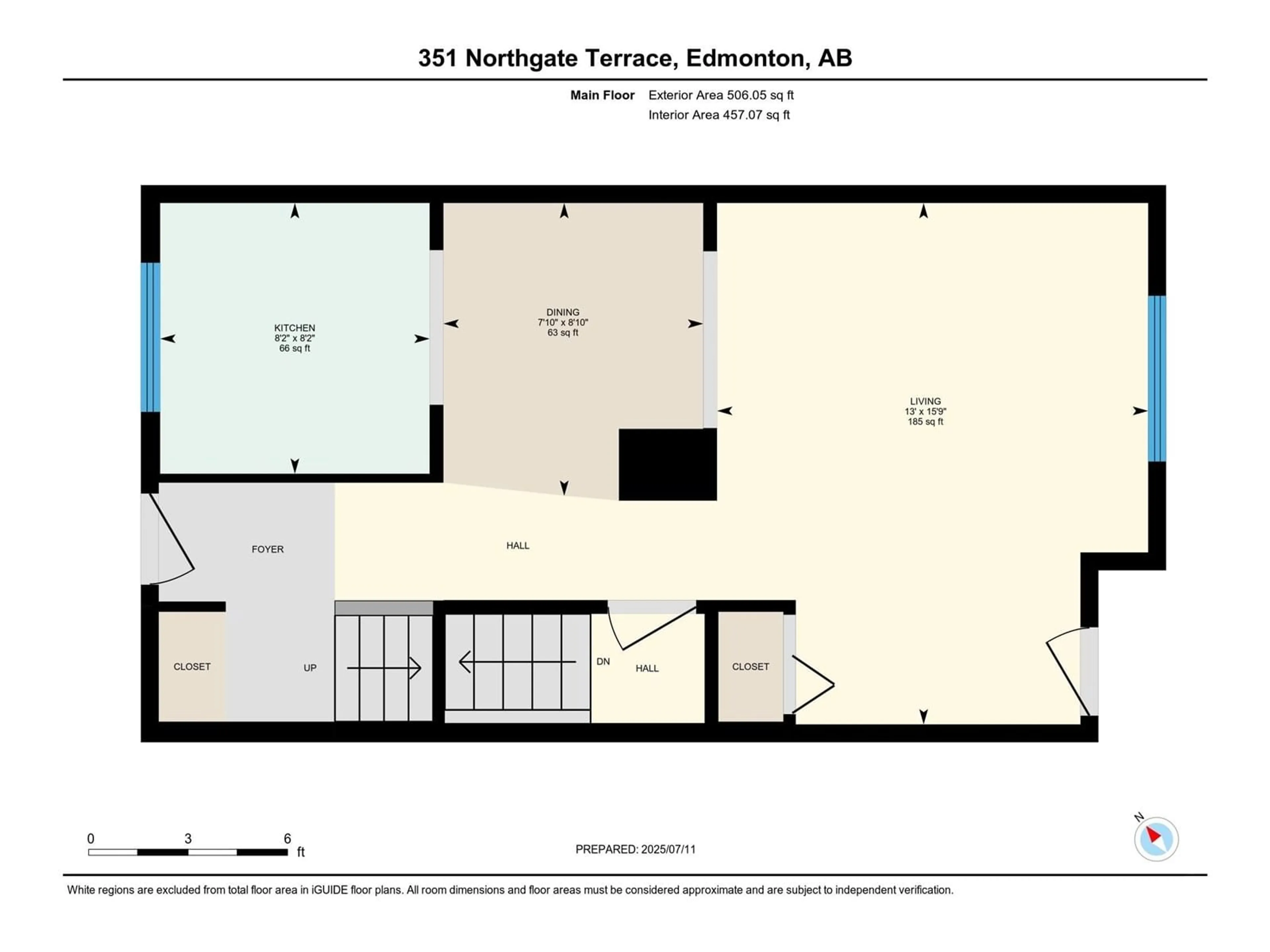 Floor plan for 351 NORTHGATE TC, Edmonton Alberta T5E3E3