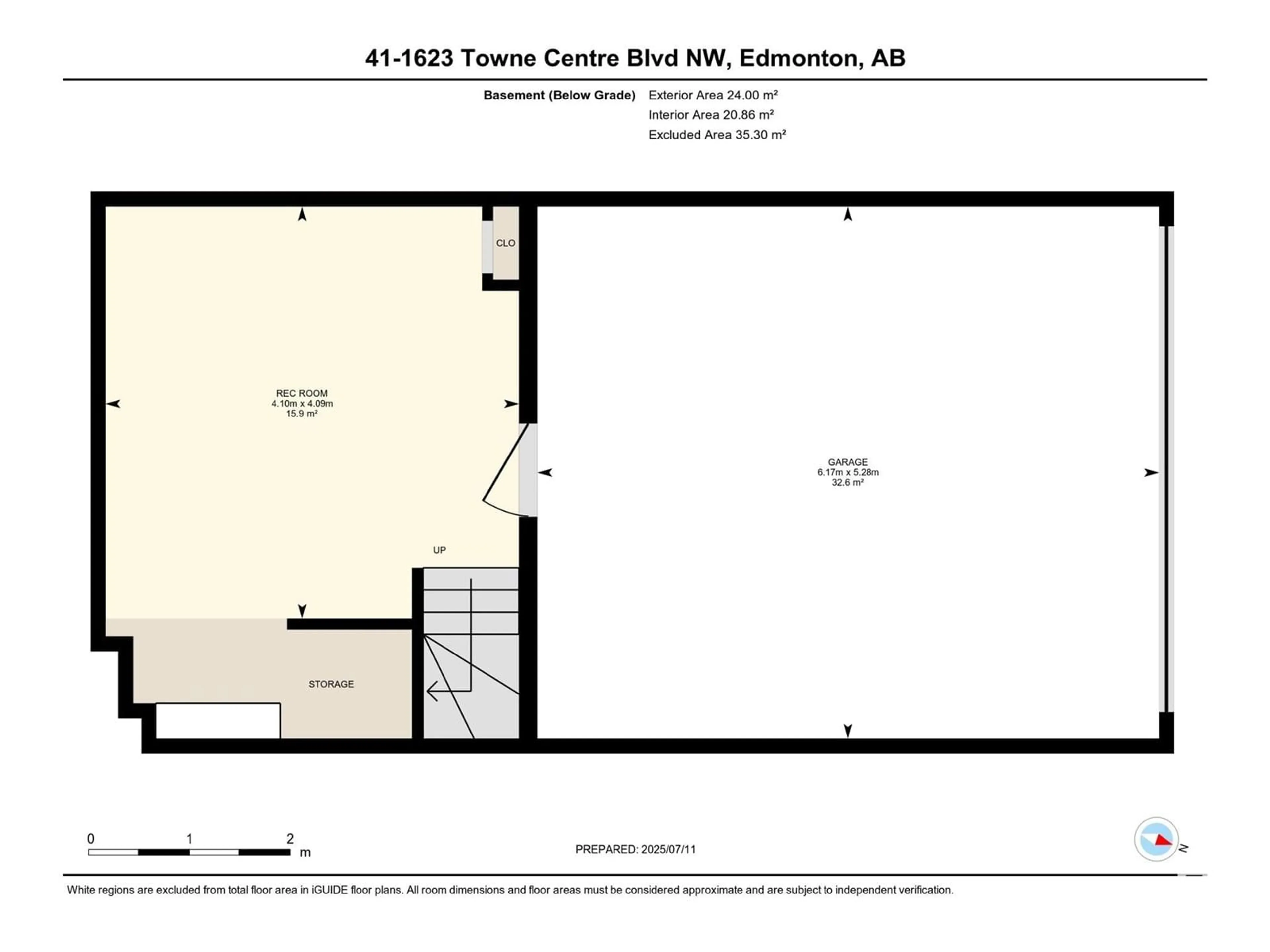 Floor plan for #41 - 1623 TOWNE CENTRE BLVD, Edmonton Alberta T6R0S3