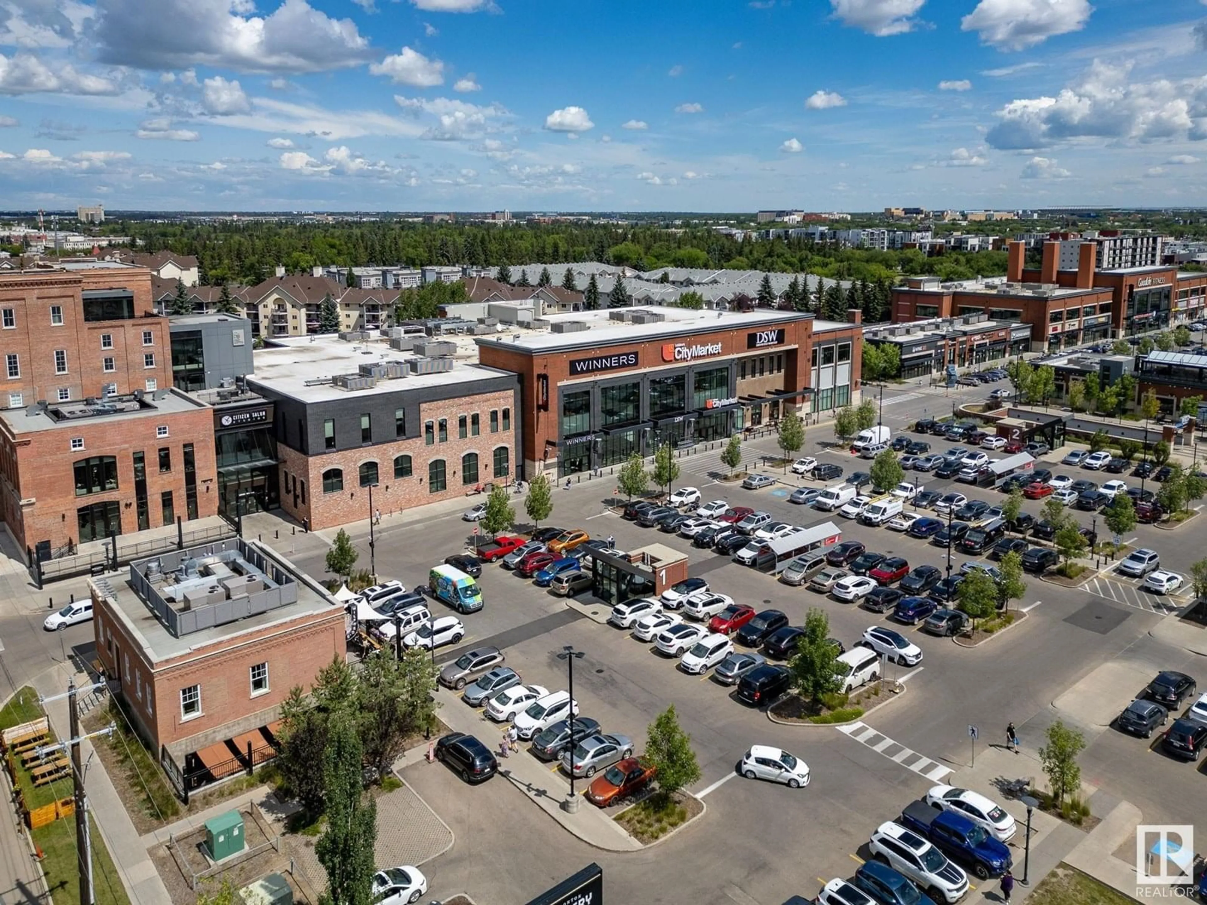 A pic from outside/outdoor area/front of a property/back of a property/a pic from drone, unknown for #324 - 10636 120 ST, Edmonton Alberta T5H4L5