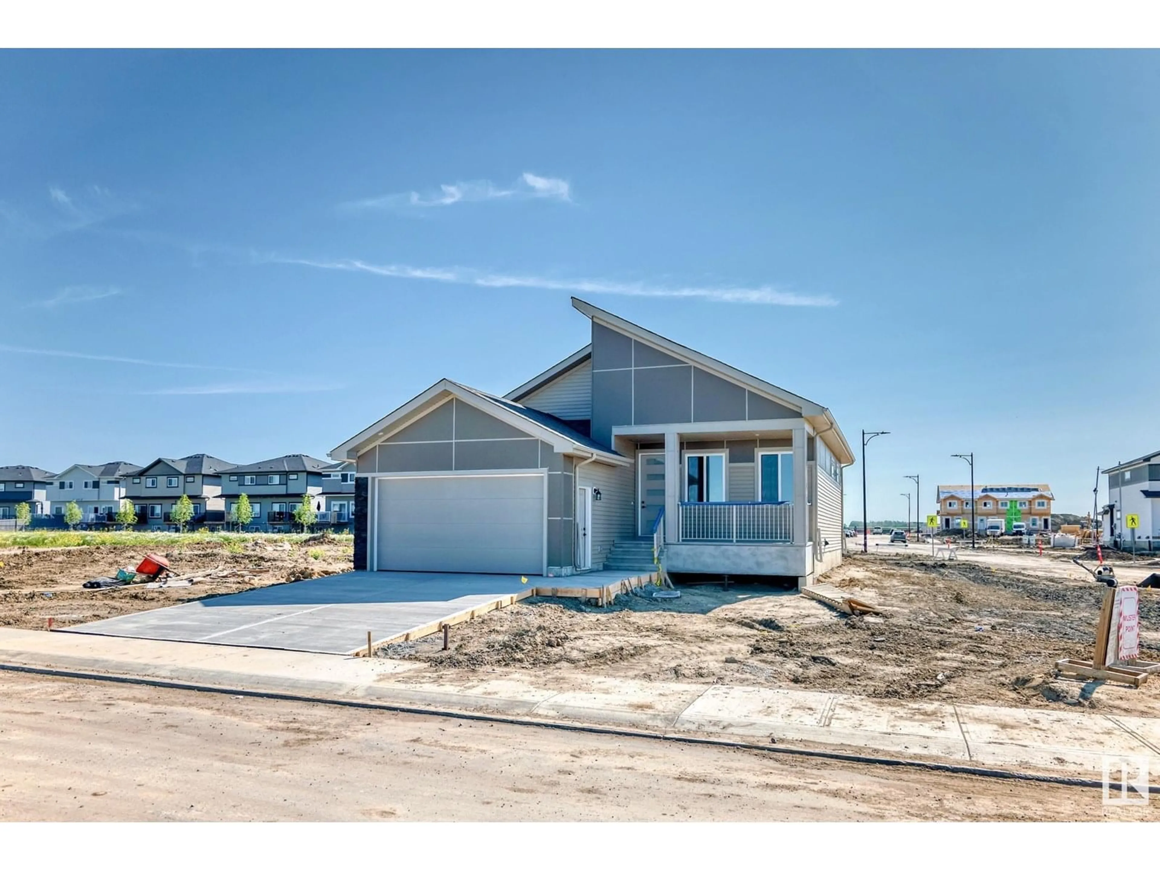 Home with vinyl exterior material, street for 201 BASIN, Leduc Alberta T9E1M9
