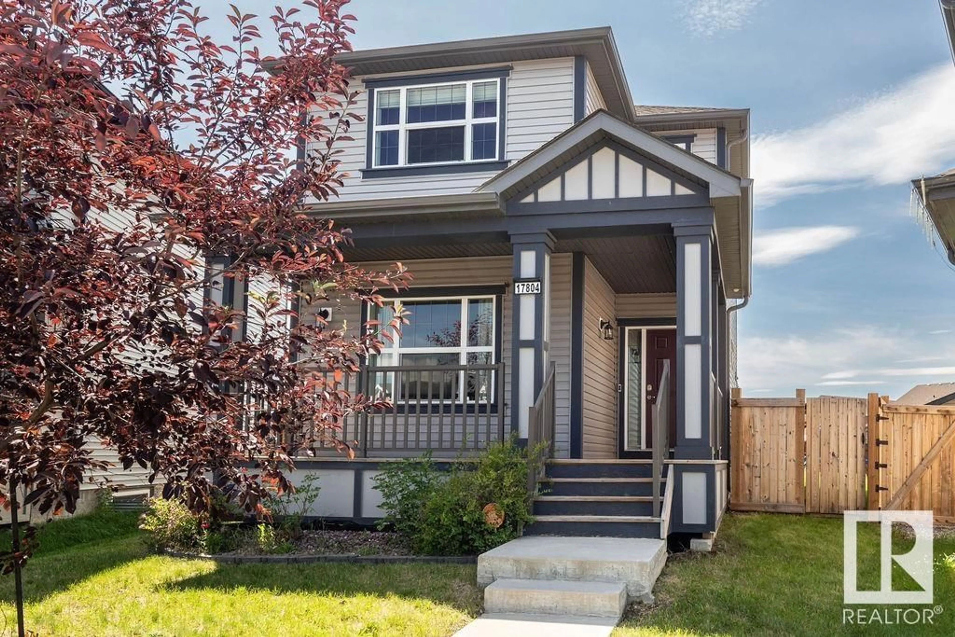 Home with vinyl exterior material, street for 17804 59 ST, Edmonton Alberta T5Y0W8