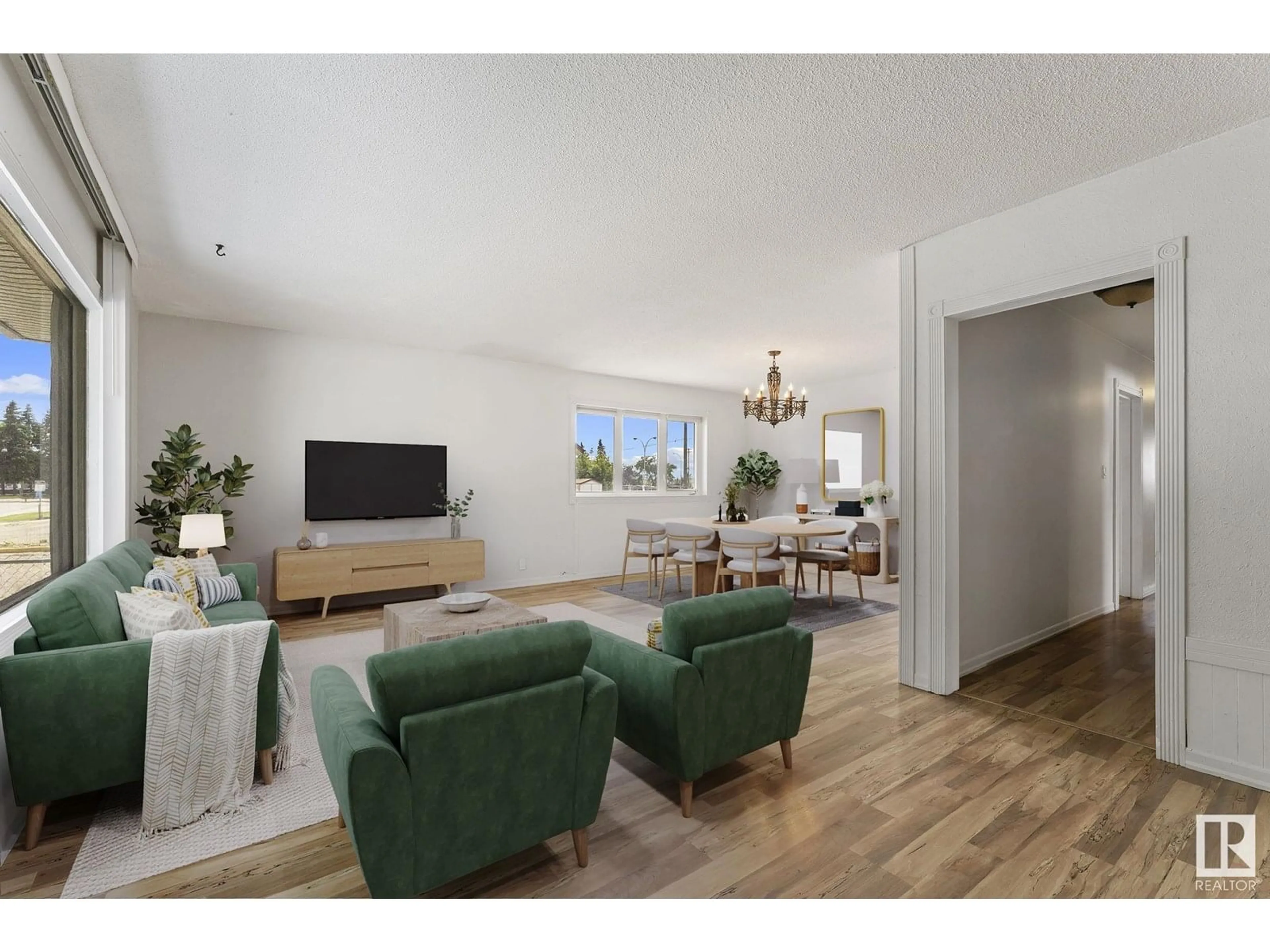 Living room with furniture, unknown for 13220 95 ST, Edmonton Alberta T5E3Y4