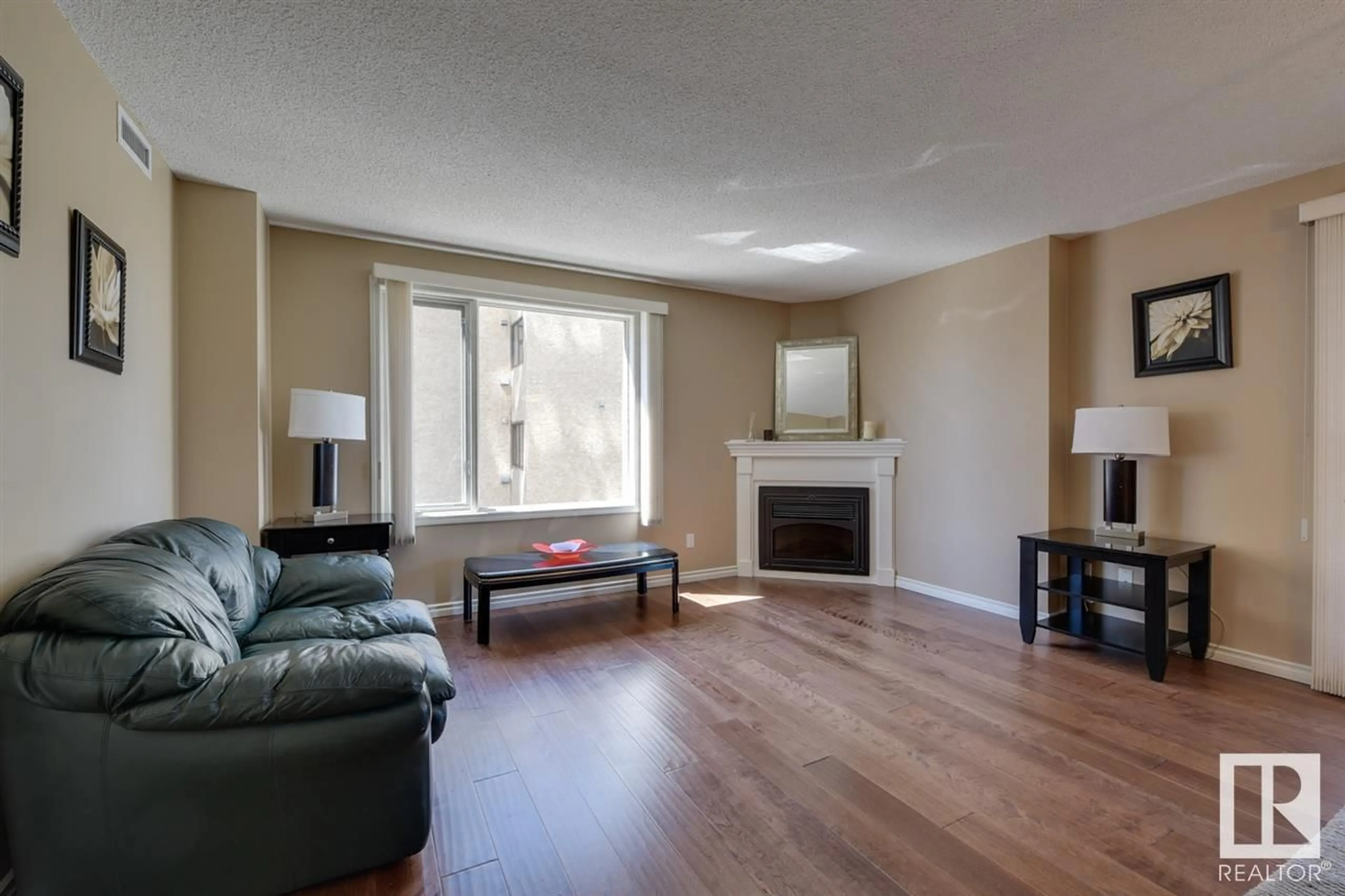 Living room with furniture, unknown for #202 - 10649 SASKATCHEWAN DR, Edmonton Alberta T6E6S8