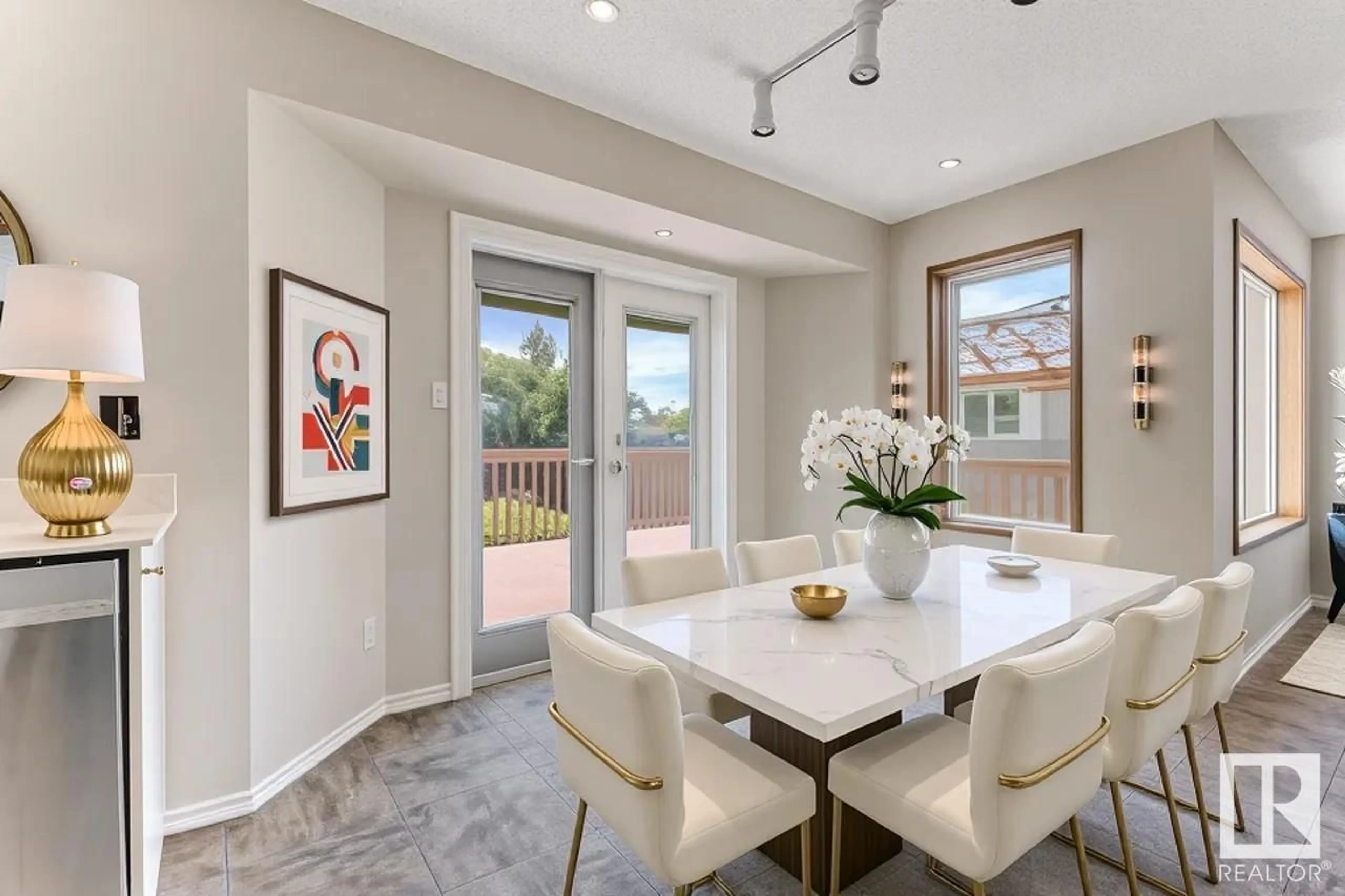 Dining room, ceramic/tile floor for NW - 9944 178 AV, Edmonton Alberta T5X5X2