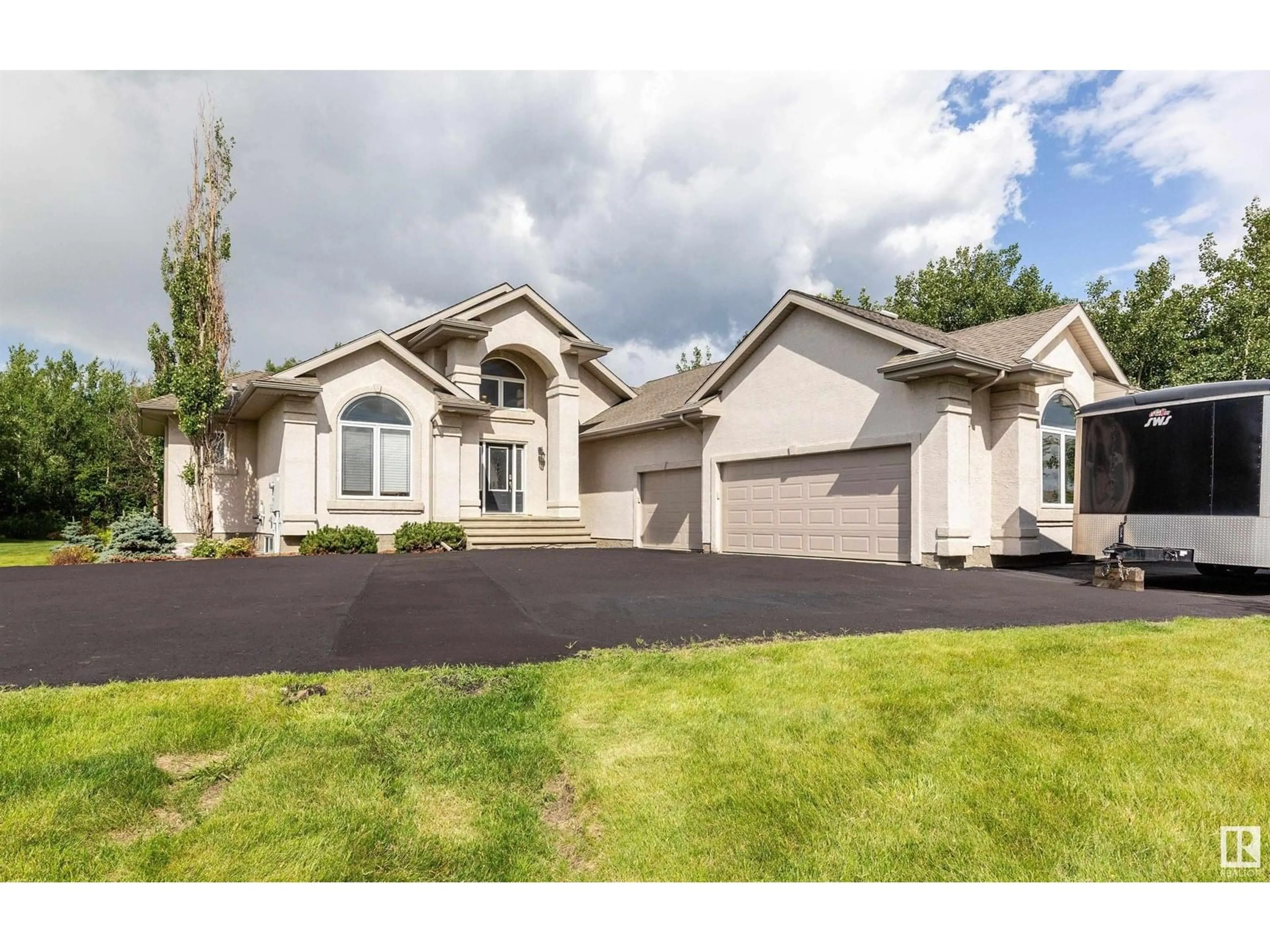 Home with vinyl exterior material, street for #194 - 52422 RGE ROAD 224, Rural Strathcona County Alberta T8A6N1