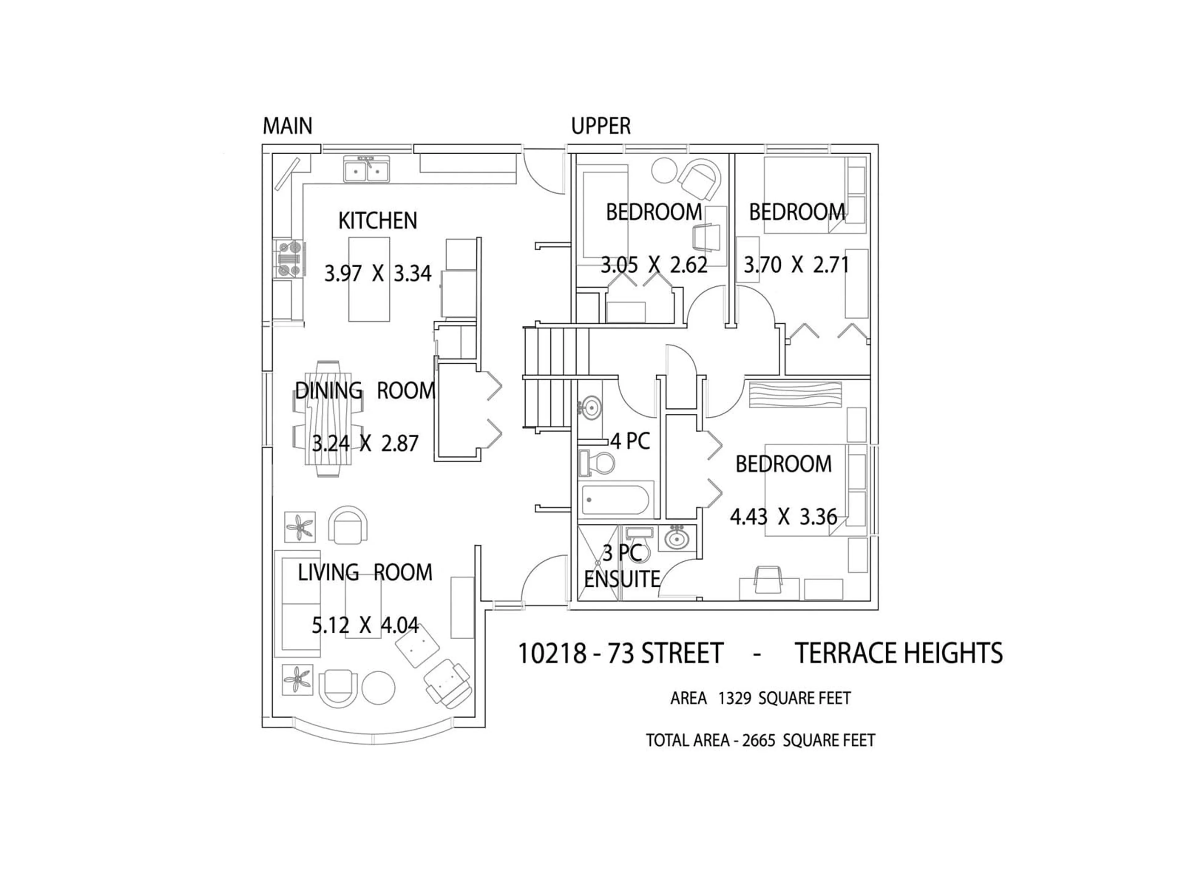 Floor plan for 10218 73 ST, Edmonton Alberta T6A2X1
