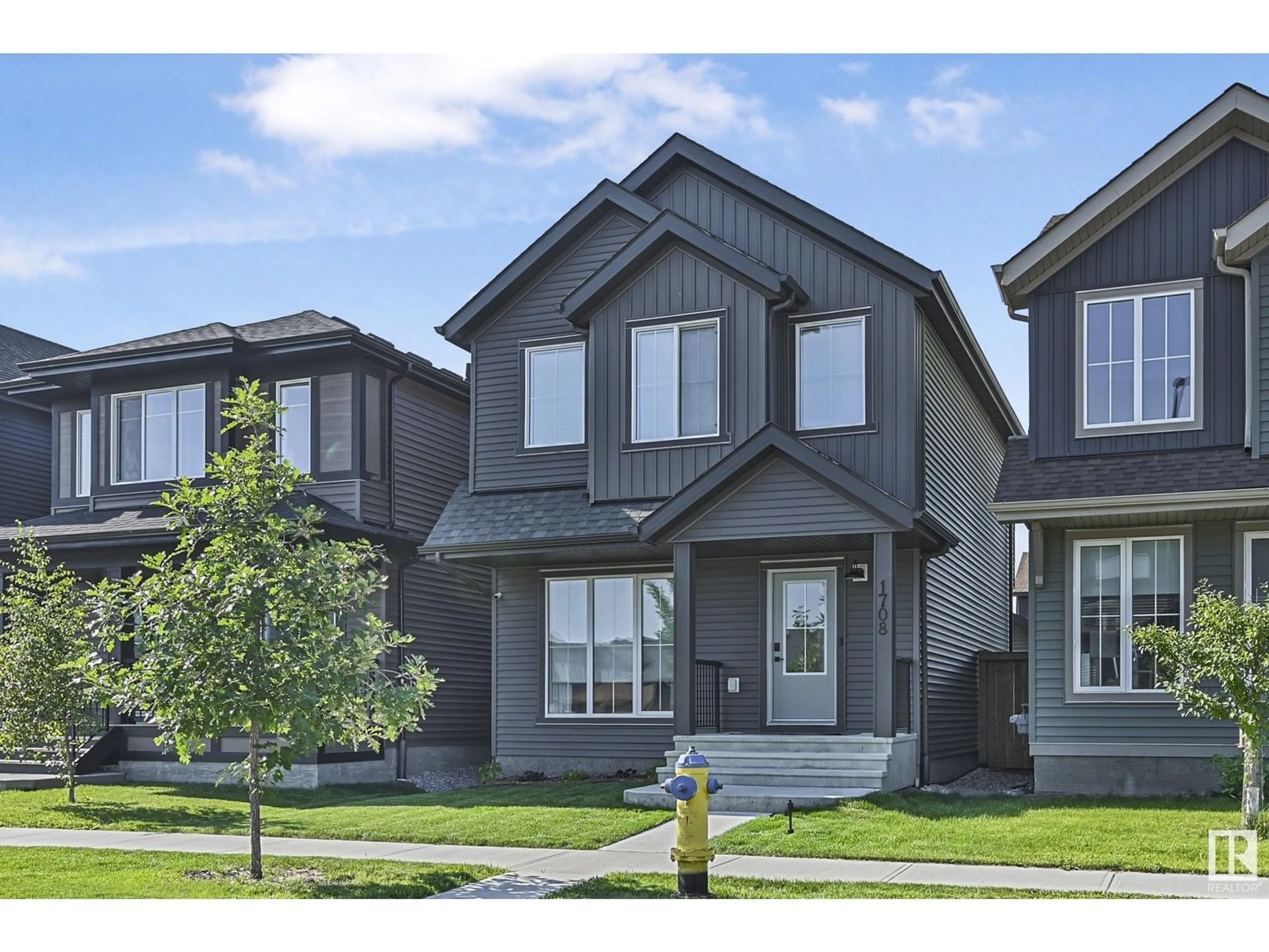 Home with vinyl exterior material, street for LI SW - 1708 GRAYDON HILL LINK, Edmonton Alberta T6W4C6