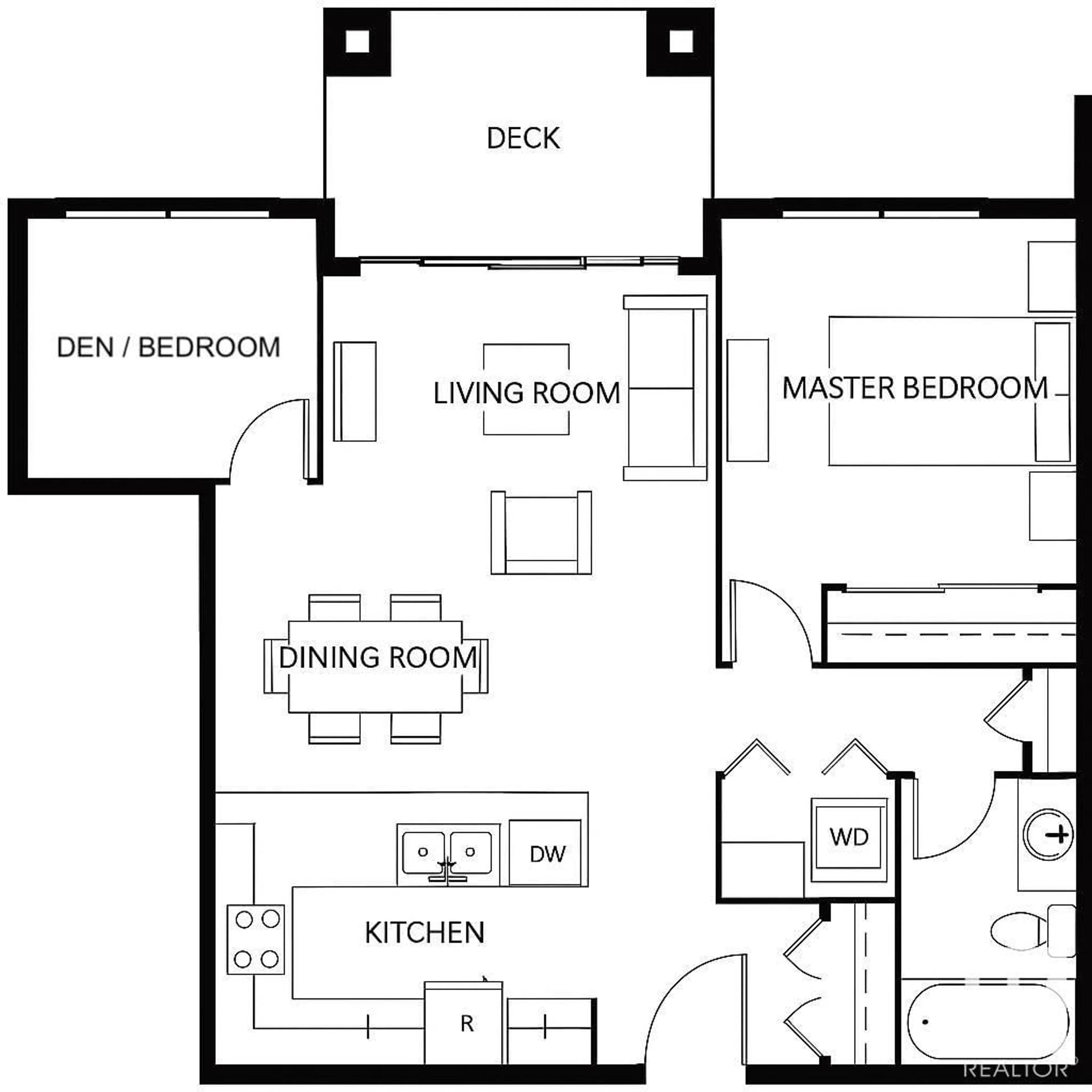 Floor plan for 17 - 308 COLUMBIA AV, Devon Alberta T9G1Y7