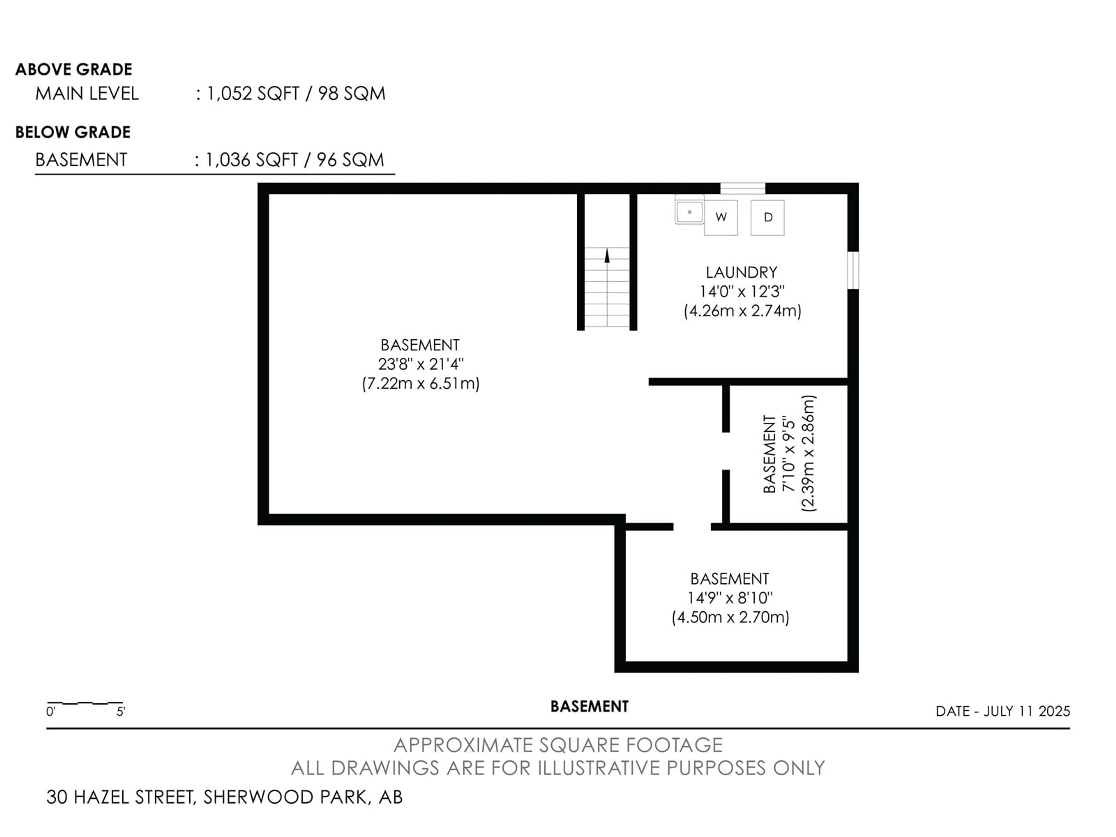Floor plan for 30 HAZEL ST, Sherwood Park Alberta T8A1H6