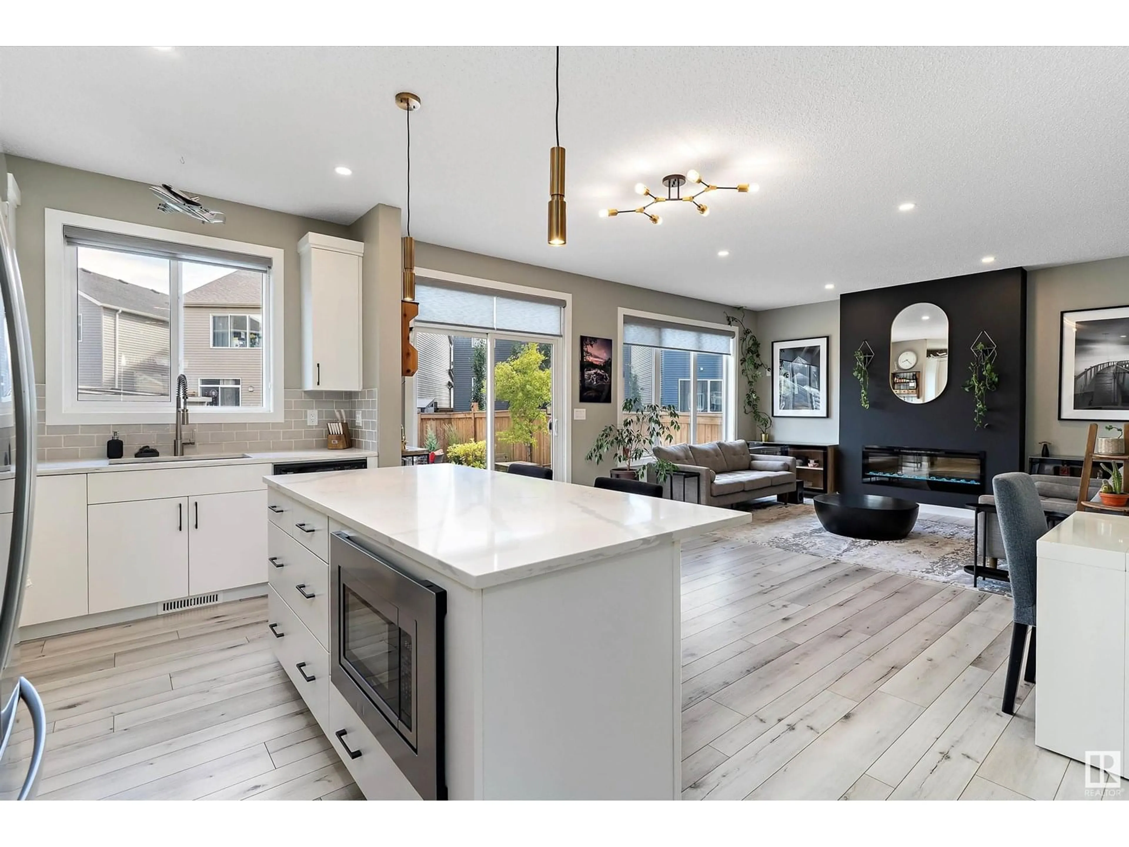 Open concept kitchen, ceramic/tile floor for NW - 1615 202 ST, Edmonton Alberta T6M1K6