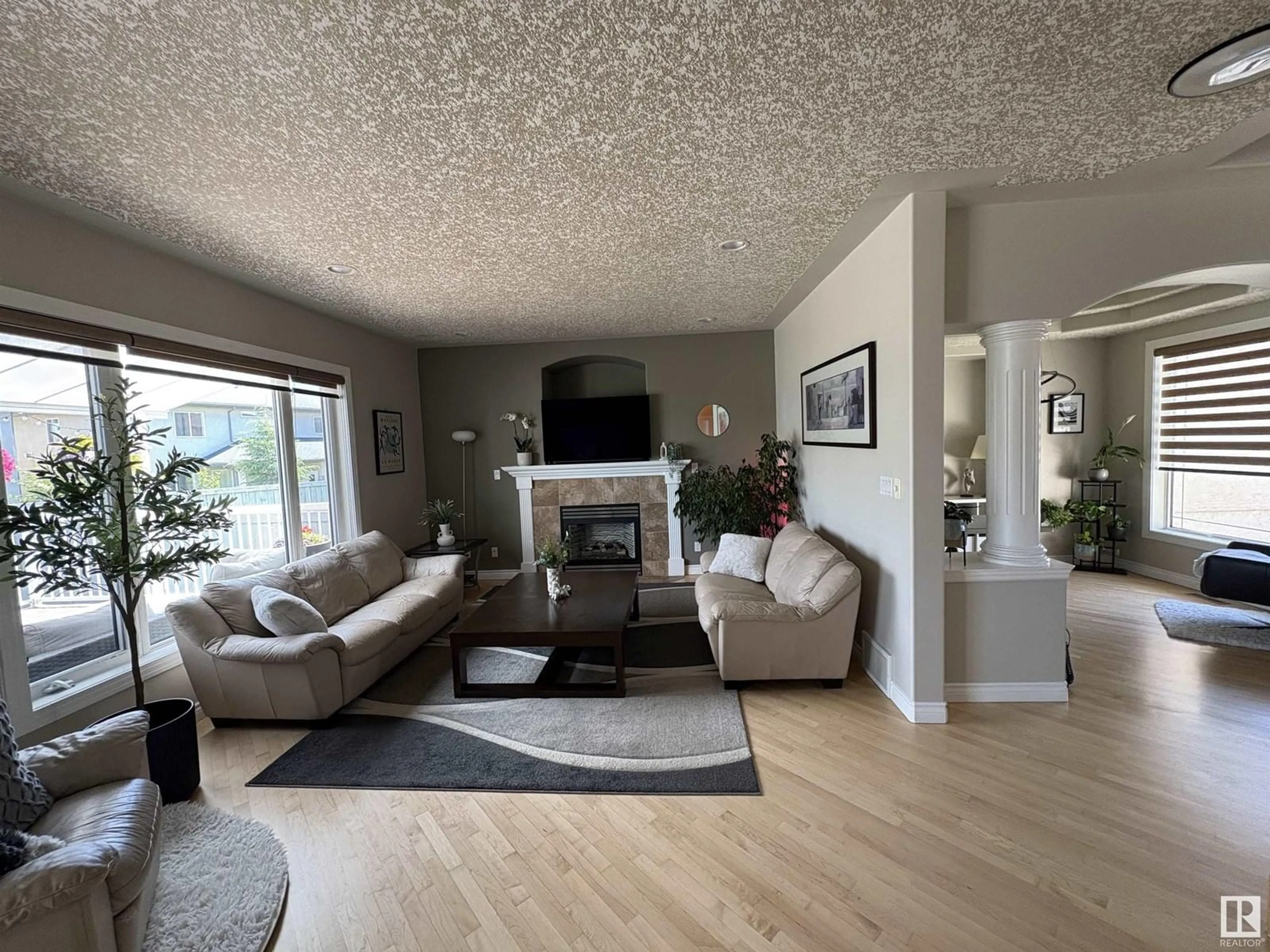 Living room with furniture, unknown for NW - 17823 111 ST, Edmonton Alberta T5X6J3