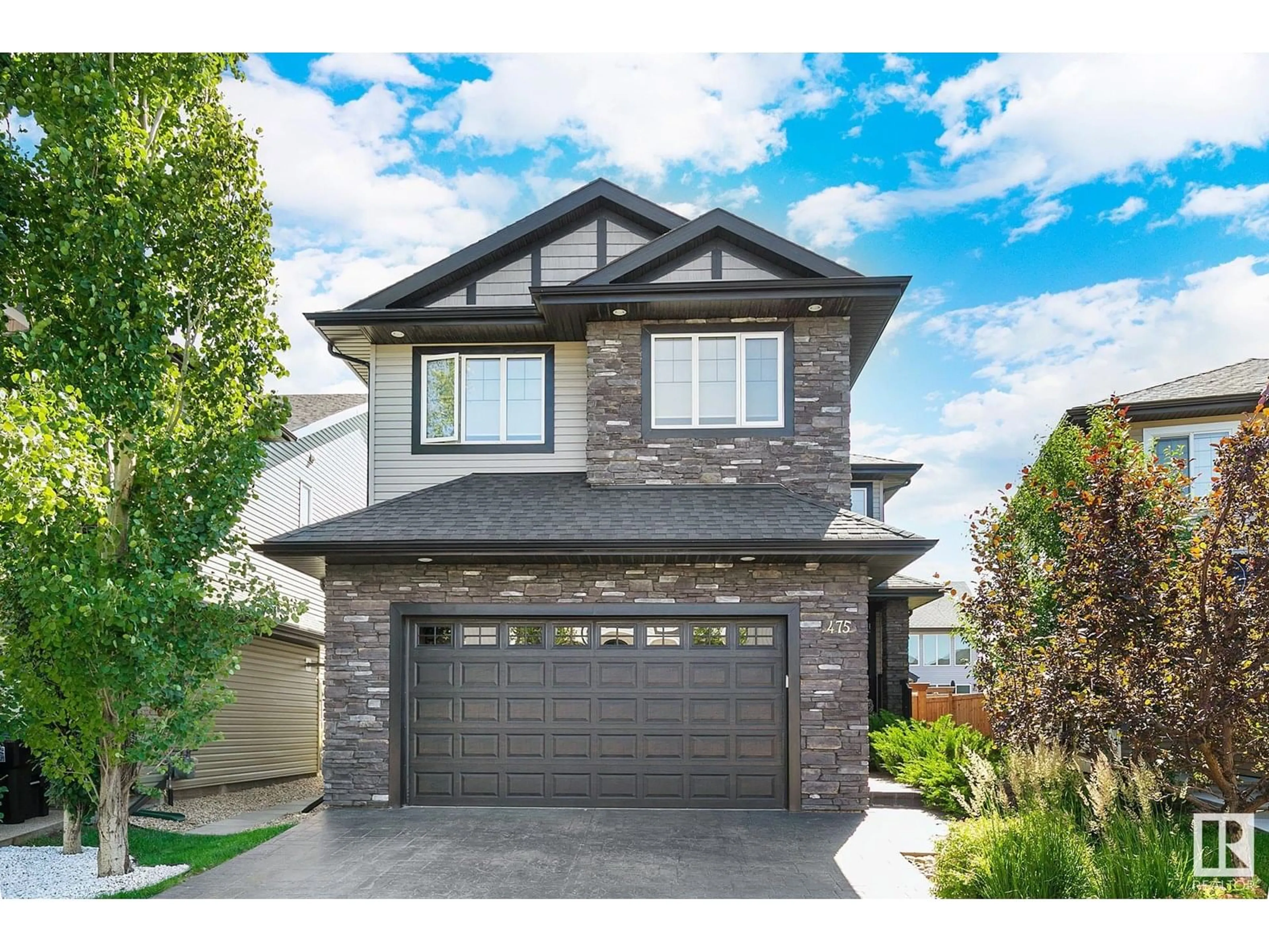 Home with vinyl exterior material, street for 475 ALLARD BV, Edmonton Alberta T6W3H4