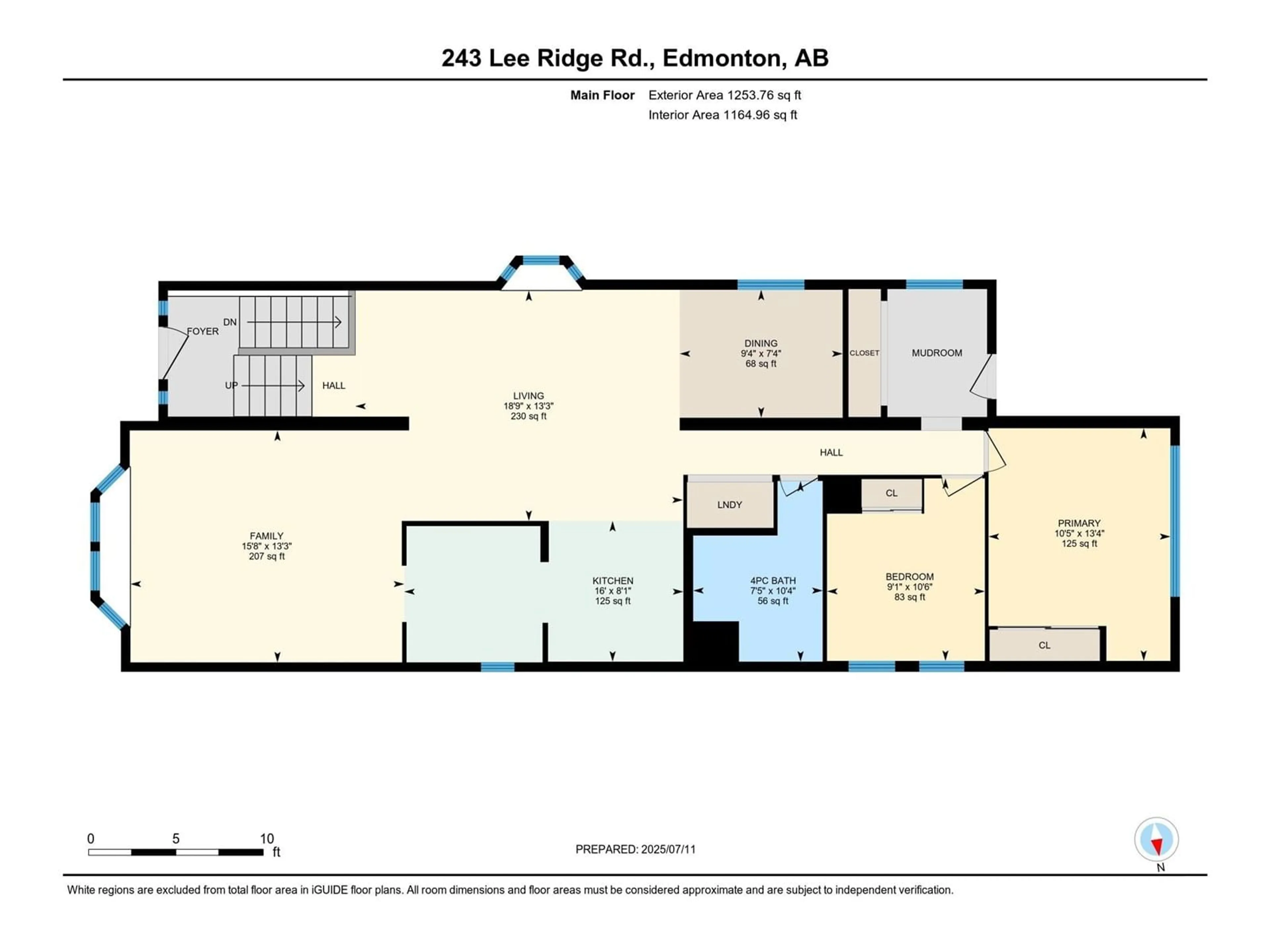 Floor plan for 243 LEE RIDGE RD, Edmonton Alberta T6K0N2