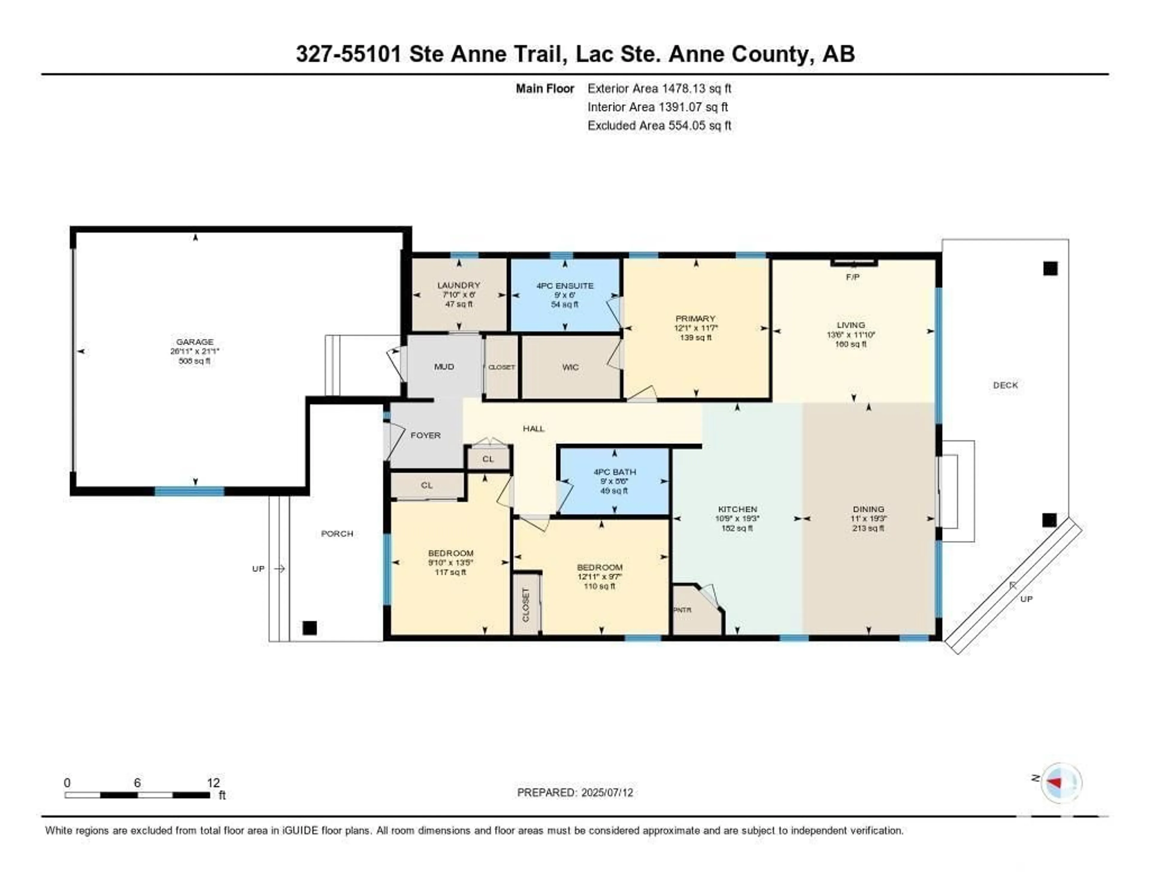 Floor plan for 327 STE. ANNE TR, Rural Lac Ste. Anne County Alberta T0E1A0