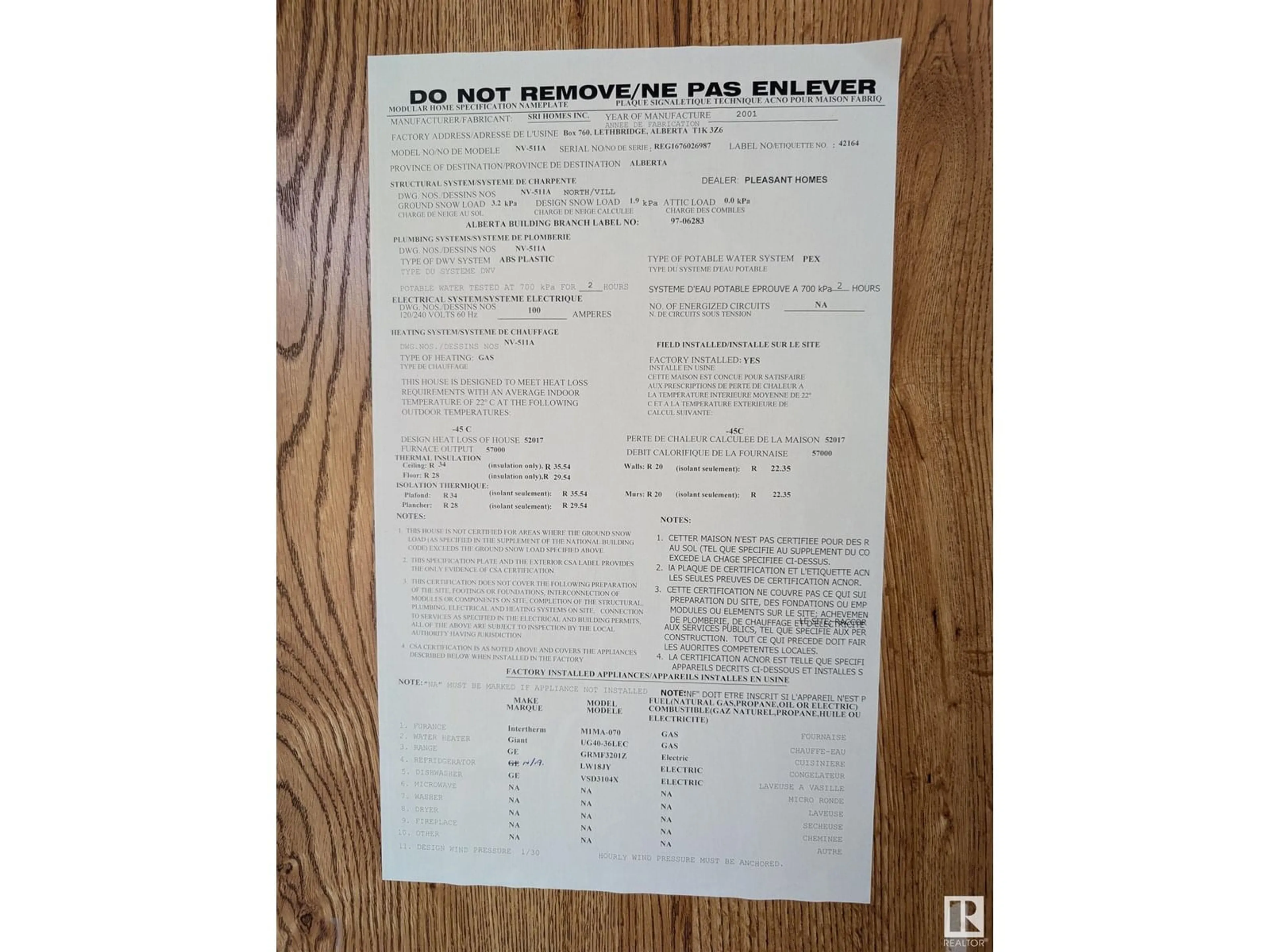 Floor plan for 5008 49 AV, Pickardville Alberta T0G1W0