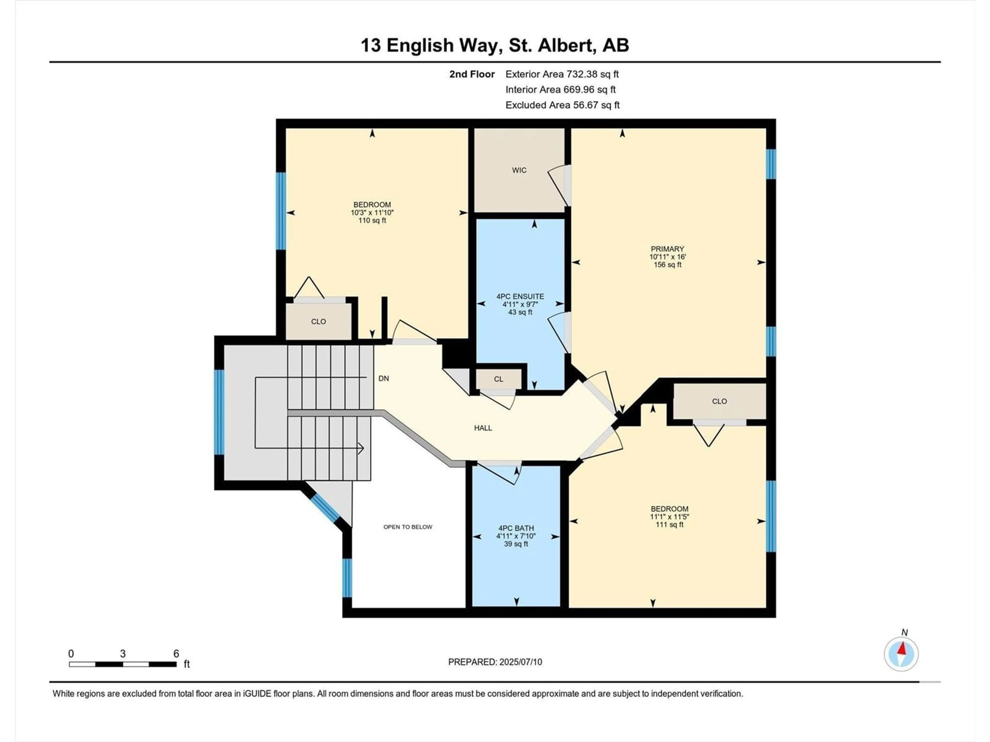 Floor plan for 13 ENGLISH WY, St. Albert Alberta T8N7G6