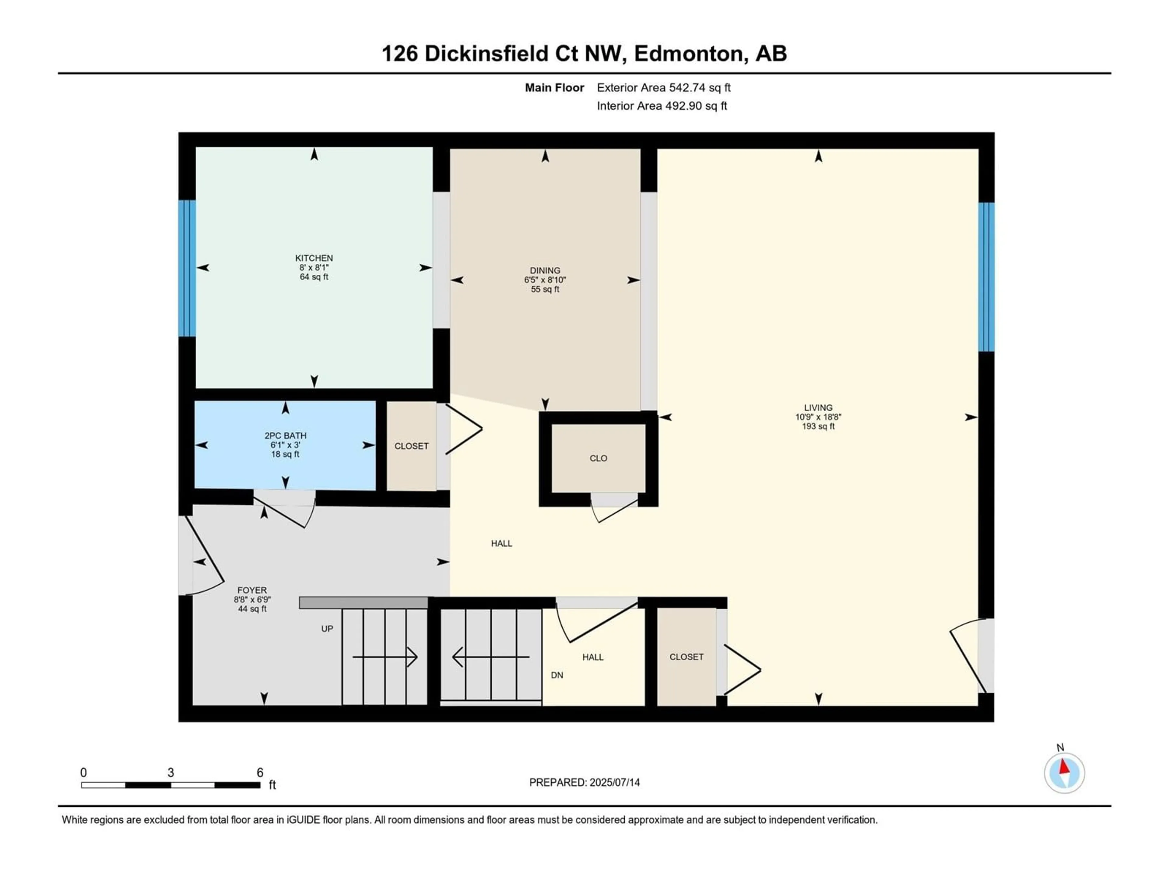 Floor plan for 126 DICKINSFIELD COURT, Edmonton Alberta T5E5V8