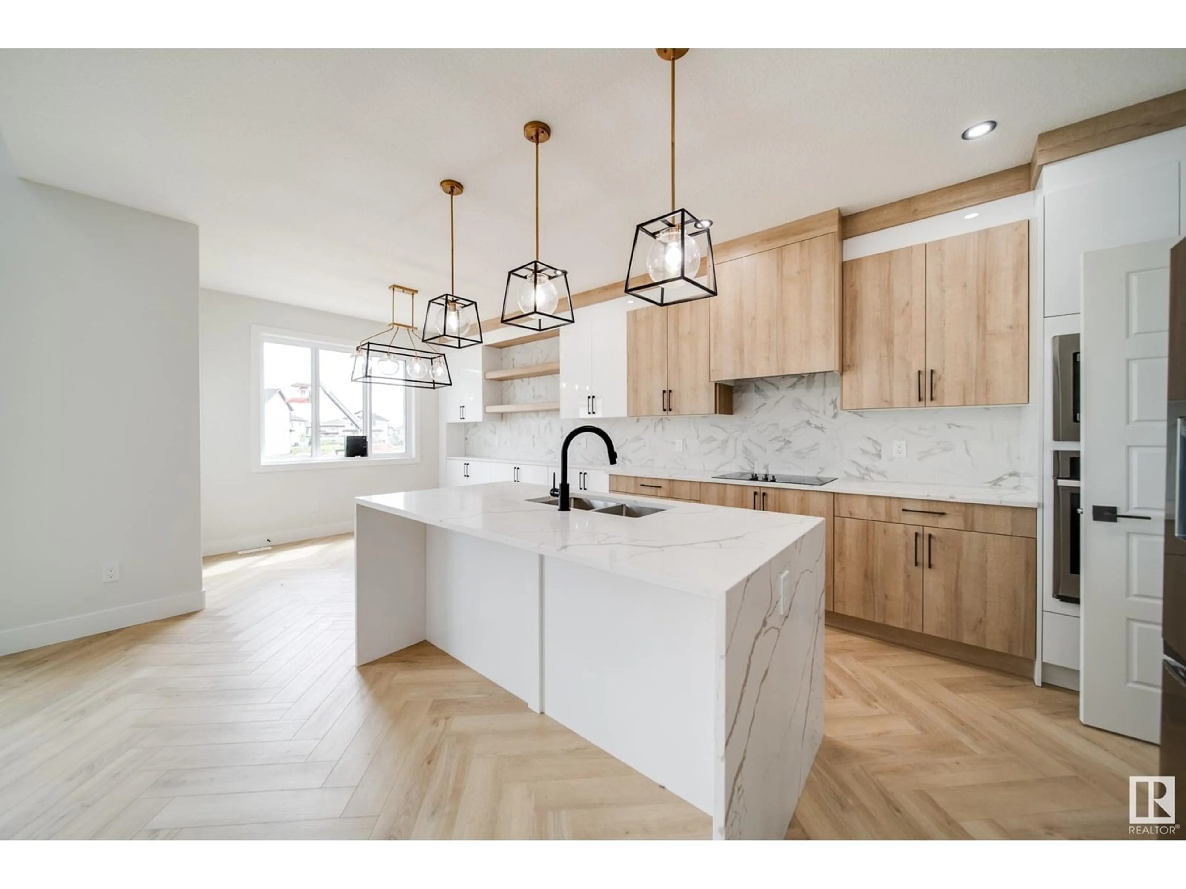 Open concept kitchen, ceramic/tile floor for 8815 183 AV, Edmonton Alberta T5Z0S8