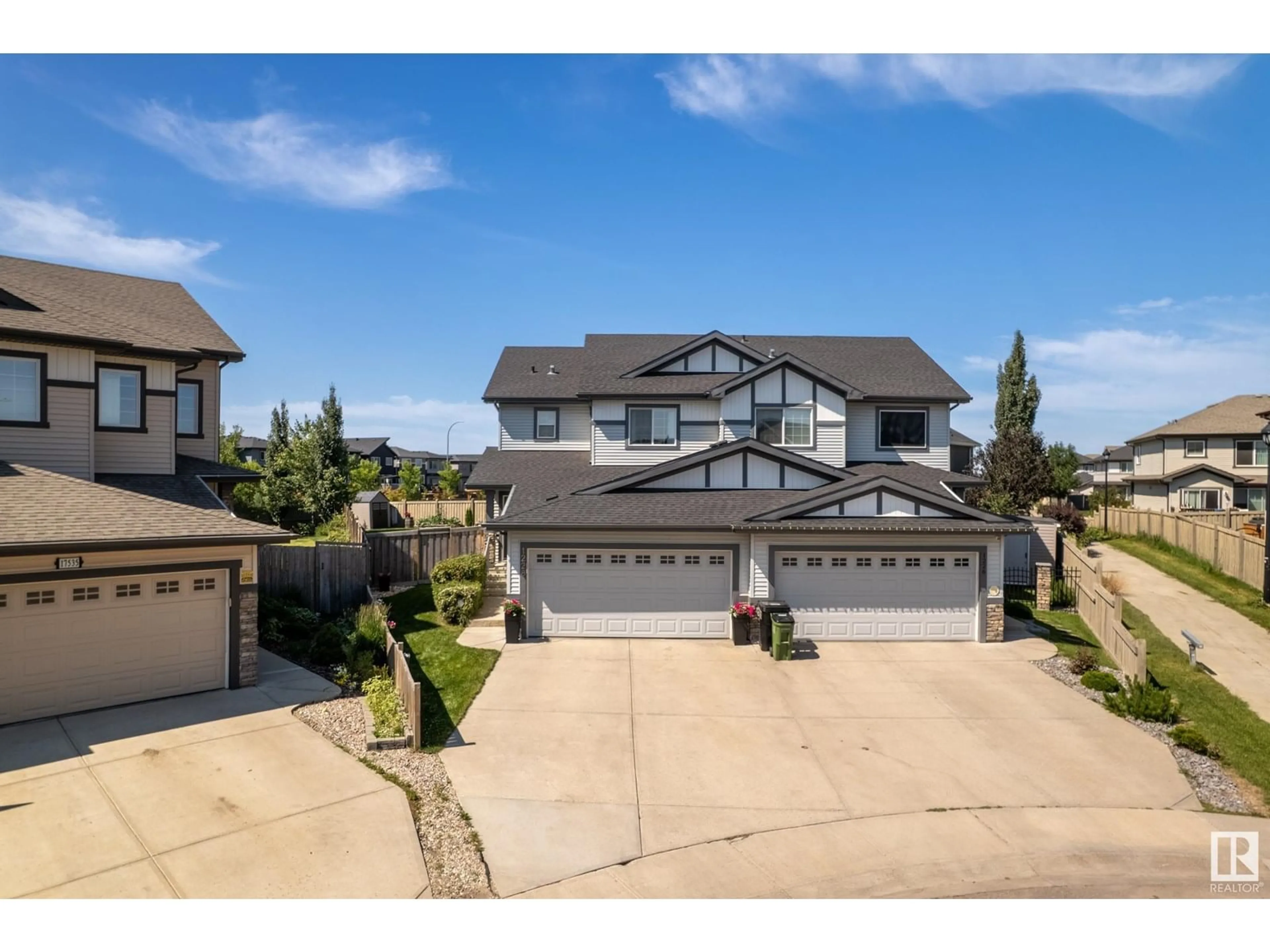 A pic from outside/outdoor area/front of a property/back of a property/a pic from drone, street for SW - 1228 176 ST, Edmonton Alberta T6W2J8