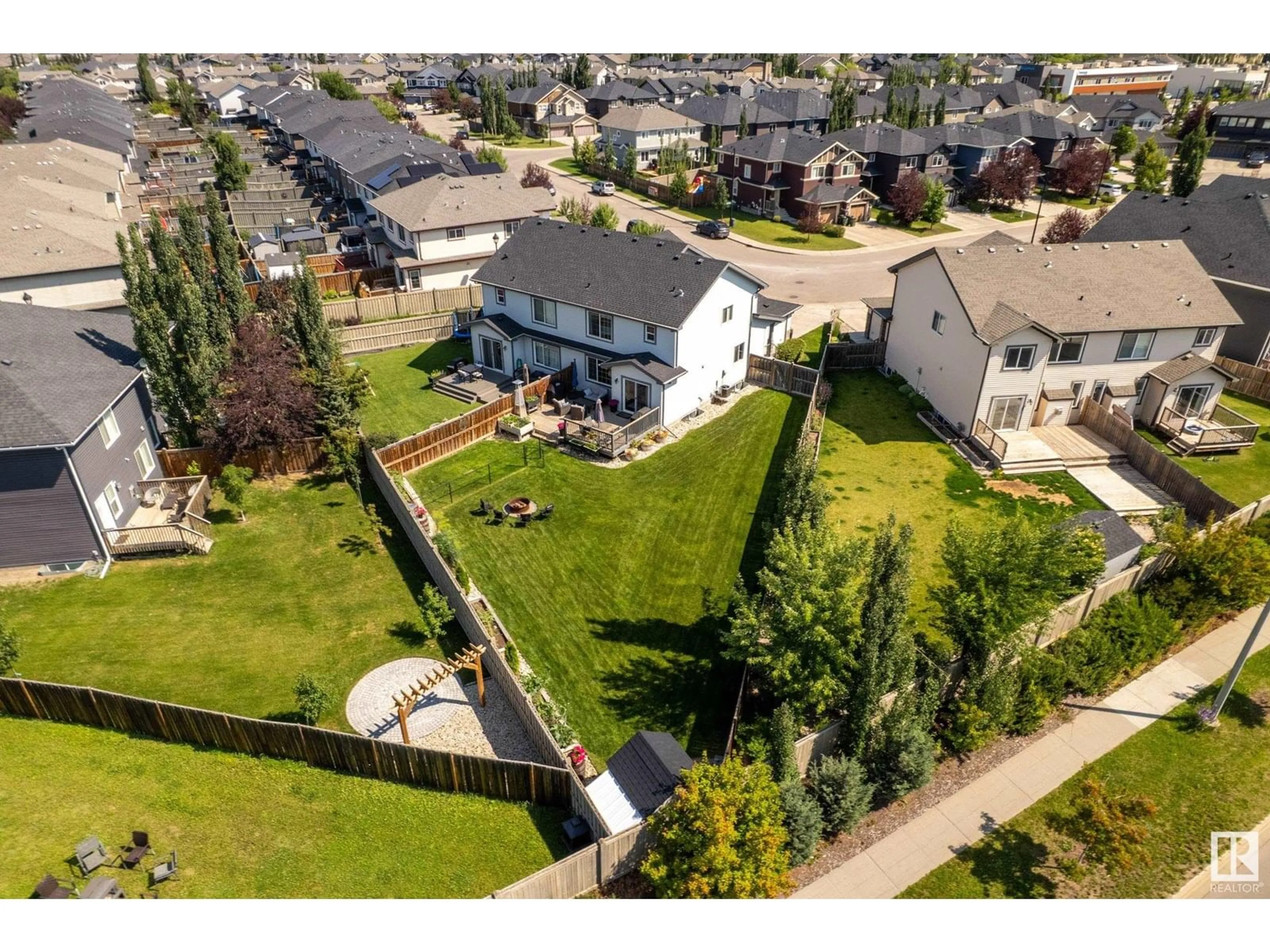 A pic from outside/outdoor area/front of a property/back of a property/a pic from drone, street for SW - 1228 176 ST, Edmonton Alberta T6W2J8