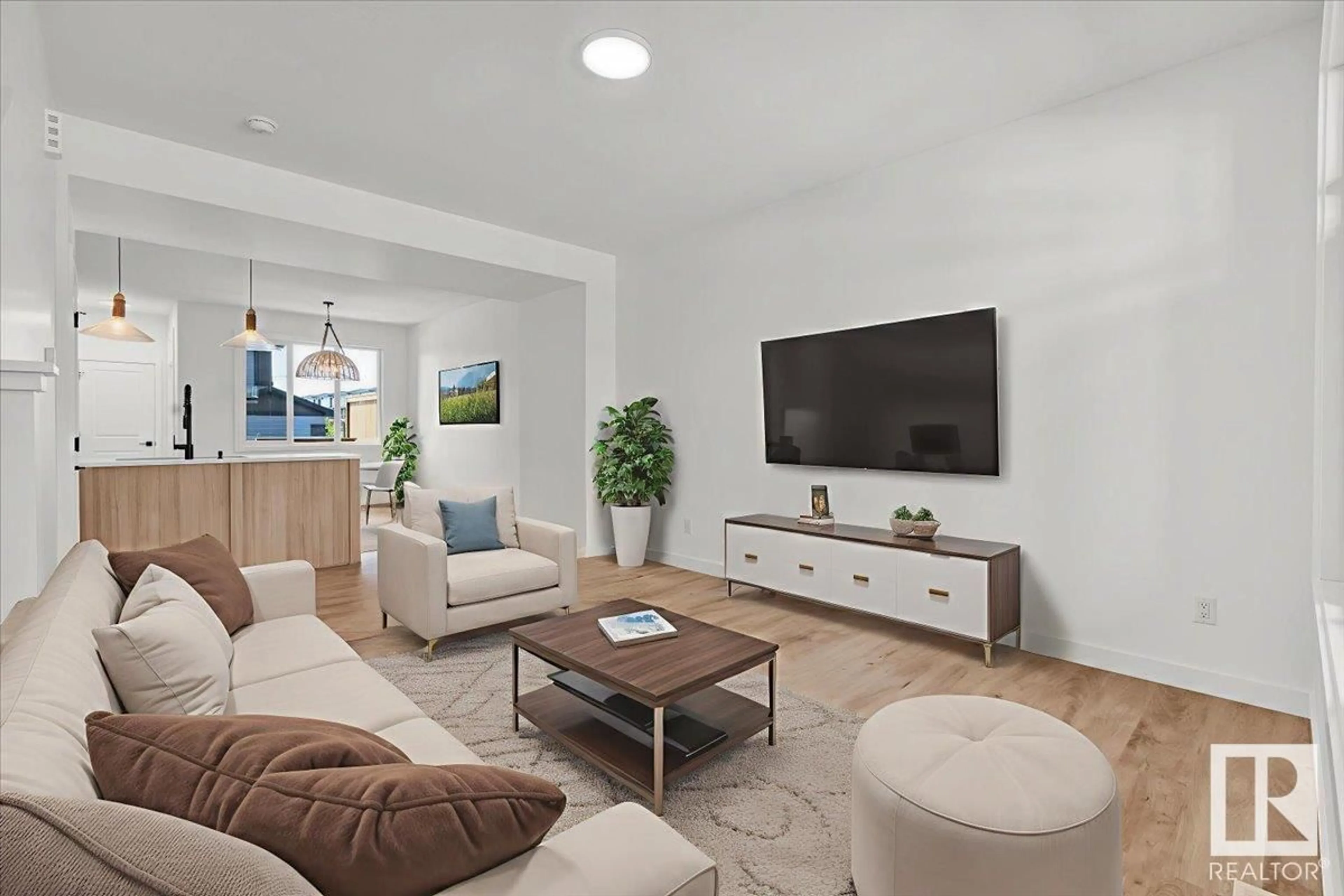 Living room with furniture, unknown for 1341 KESWICK DR, Edmonton Alberta T6W4V8