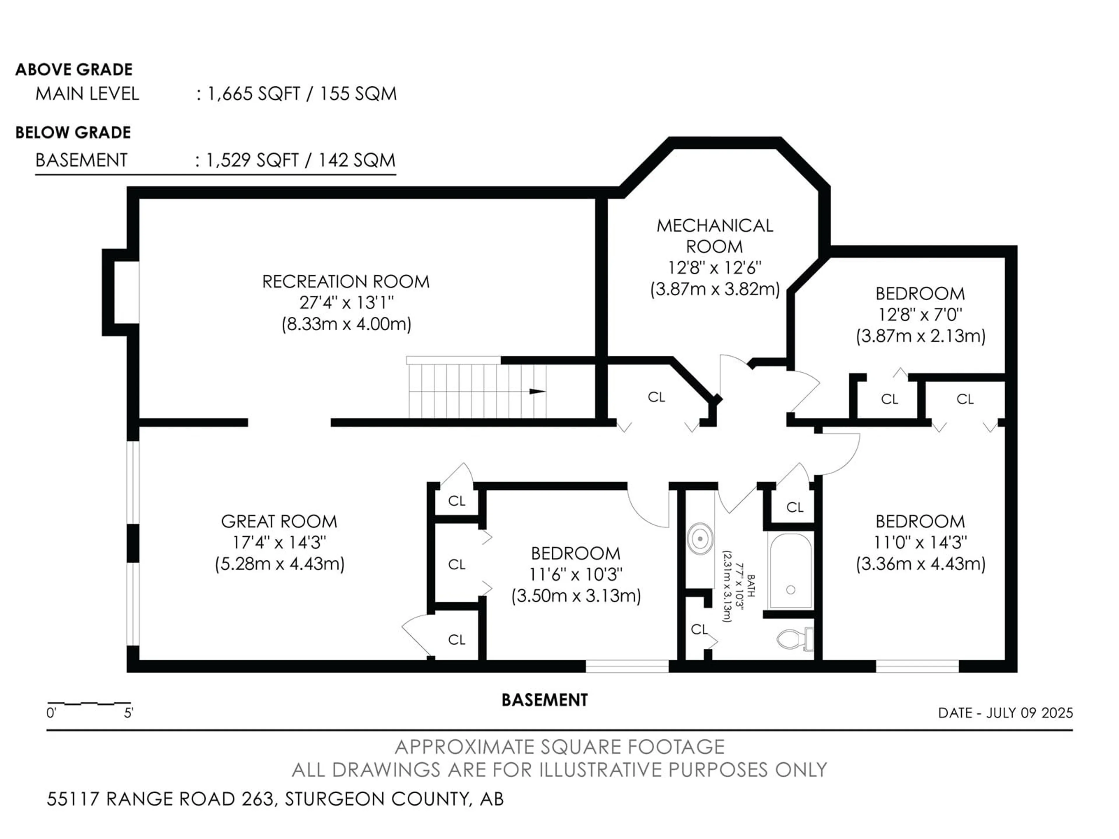 Floor plan for 55117 RGE ROAD 263, Rural Sturgeon County Alberta T8R1P4