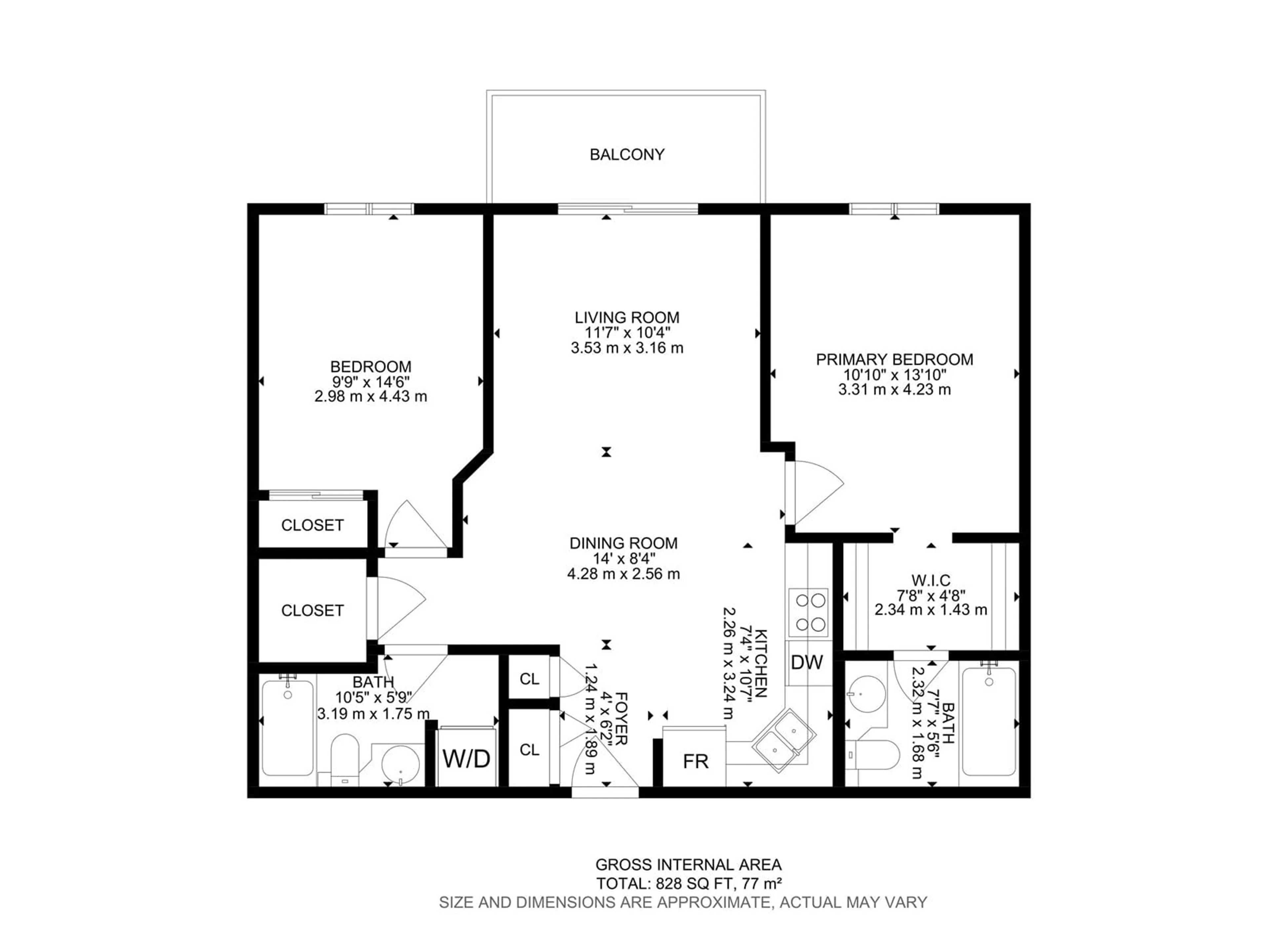 Floor plan for #327 - 9525 162 AV, Edmonton Alberta T5Z3V2